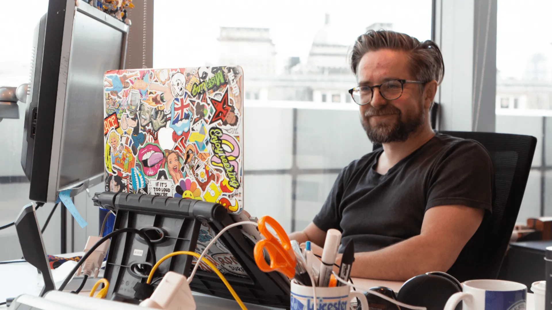 Inviqa's Chief Creative Office, Alex Blaney, hard at work