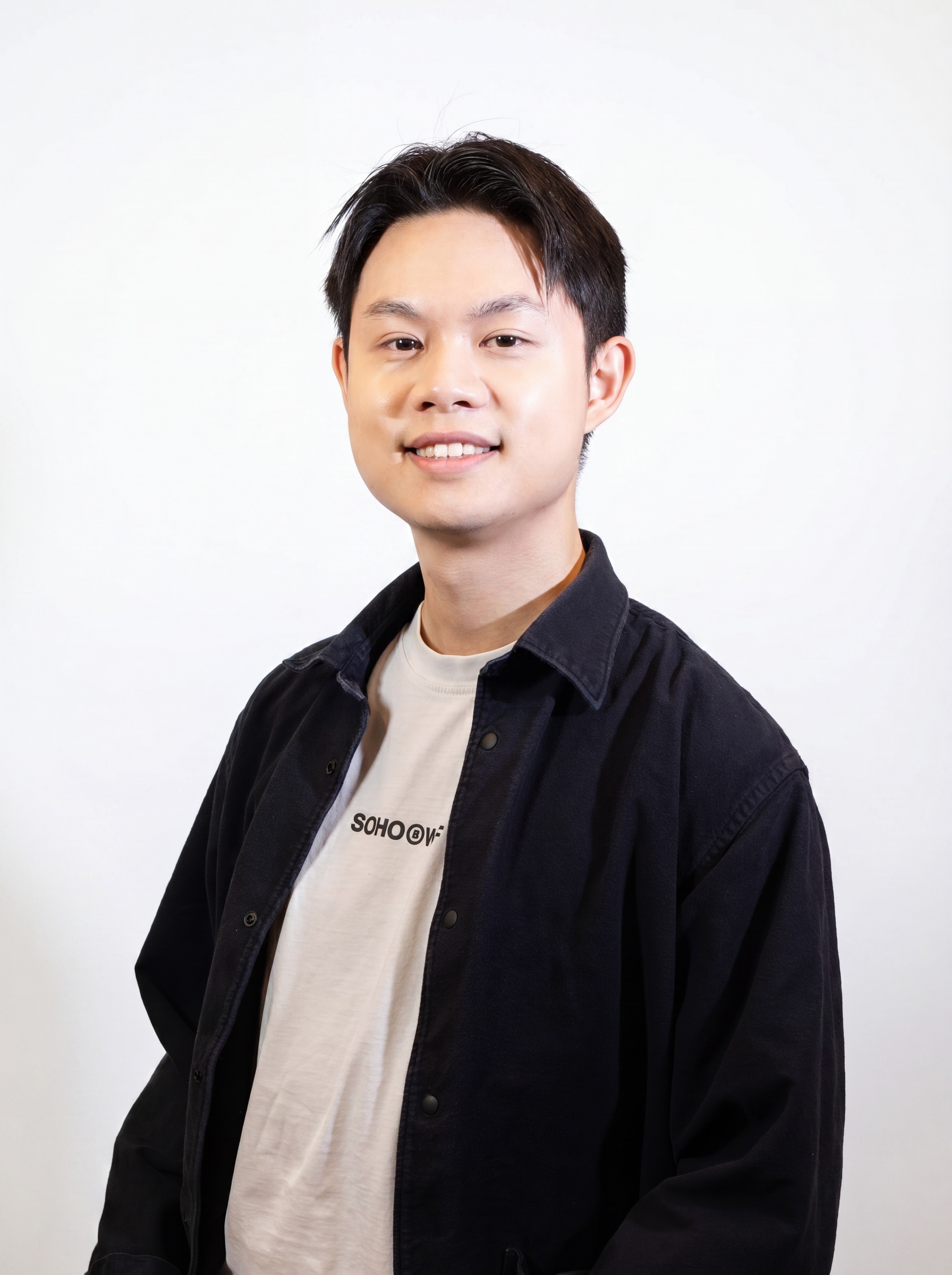 Portrait of portfolio creator – back view