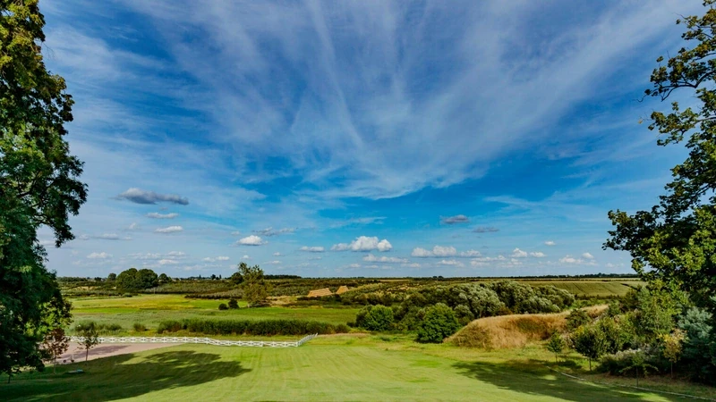 Sunny landscape view