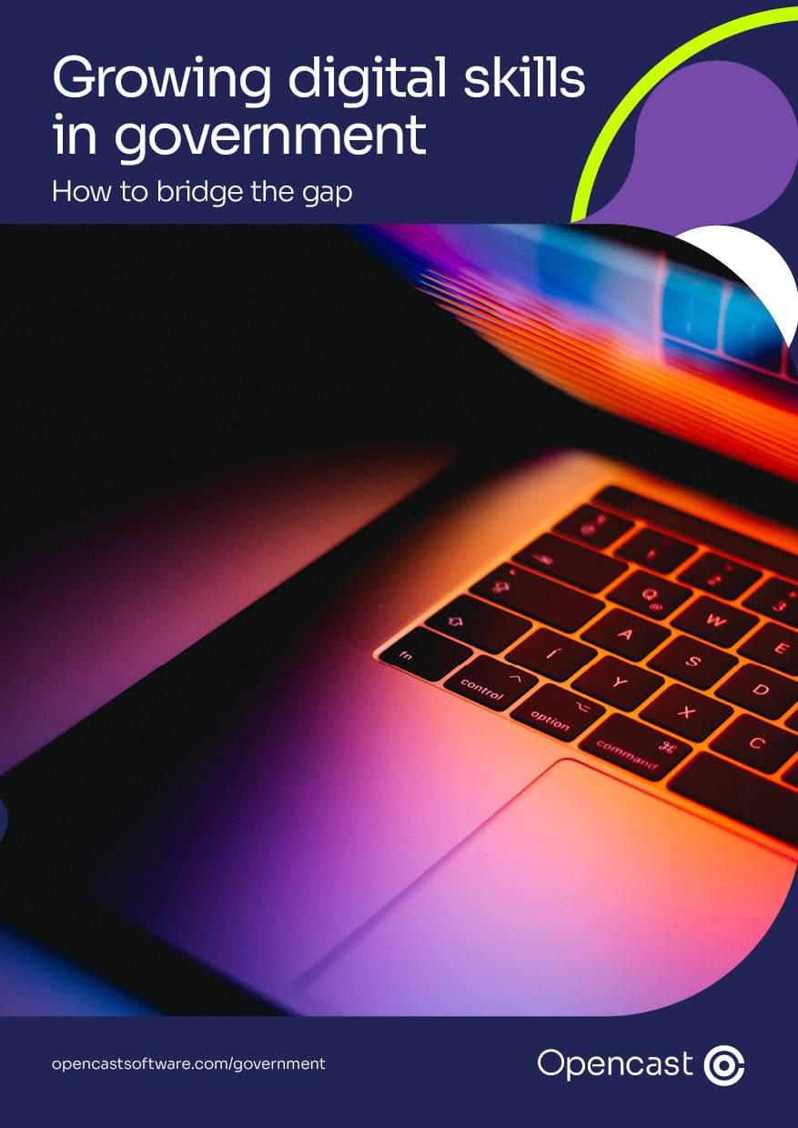 photo of the cover of the growing digital skills in Government publication