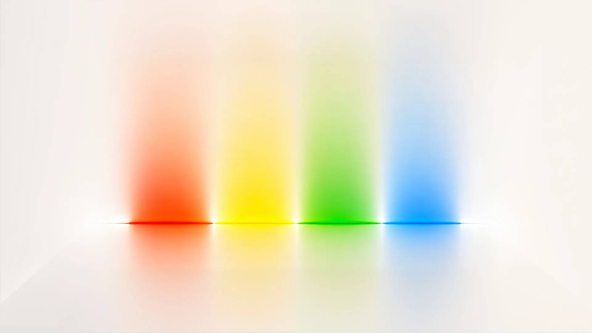 Blurred lights in shades of classic Windows colors.