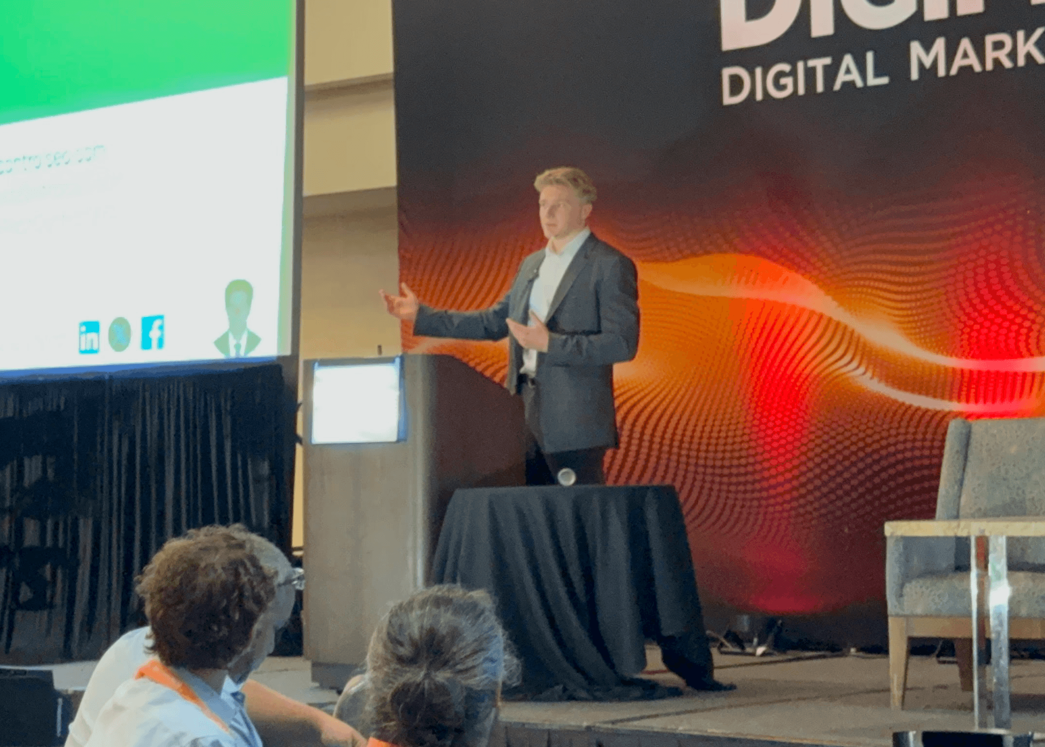 Danny Leibrandt speaking at DigiMarCon