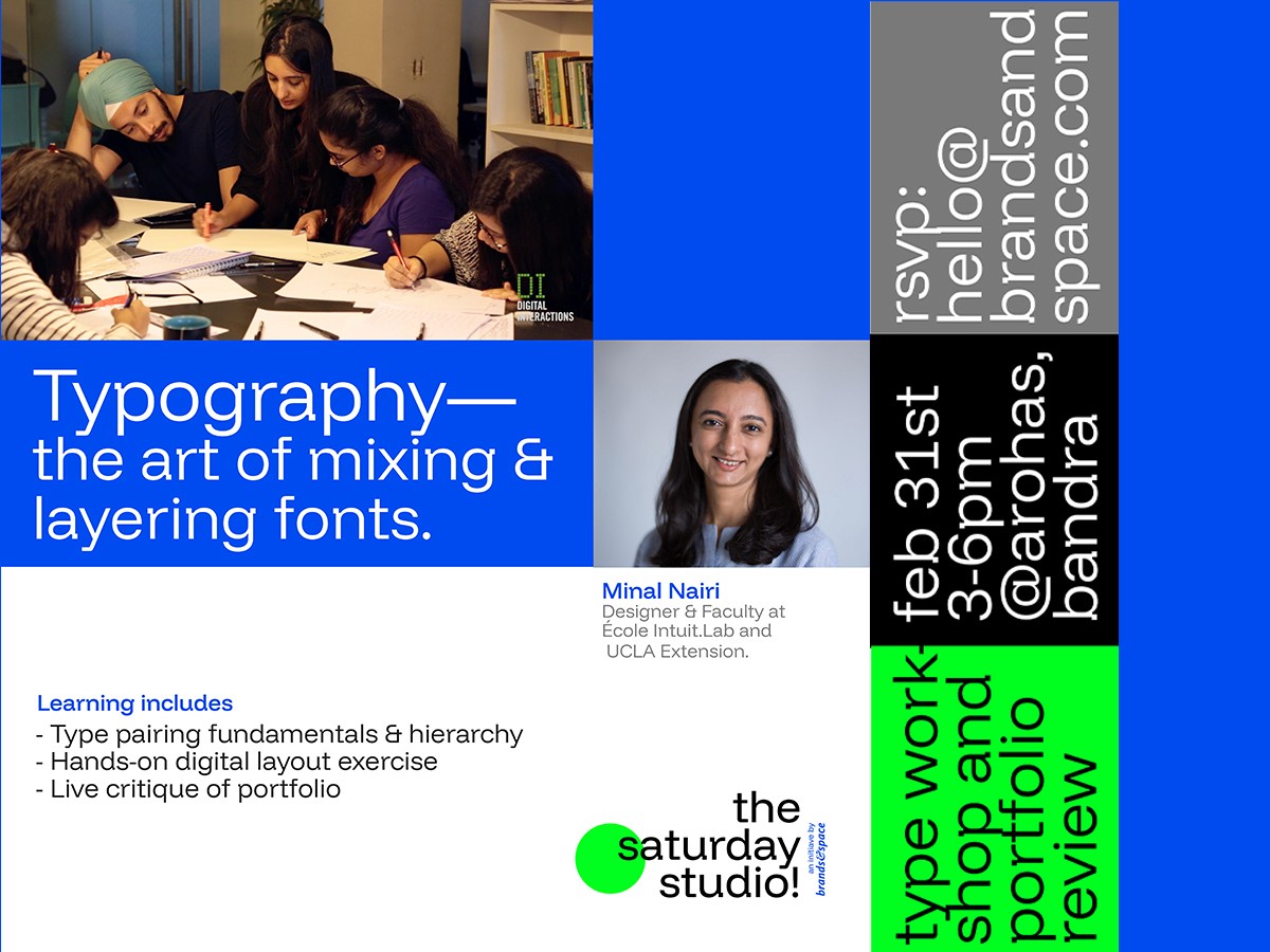 visuals for studio saturday session at brandsandspace