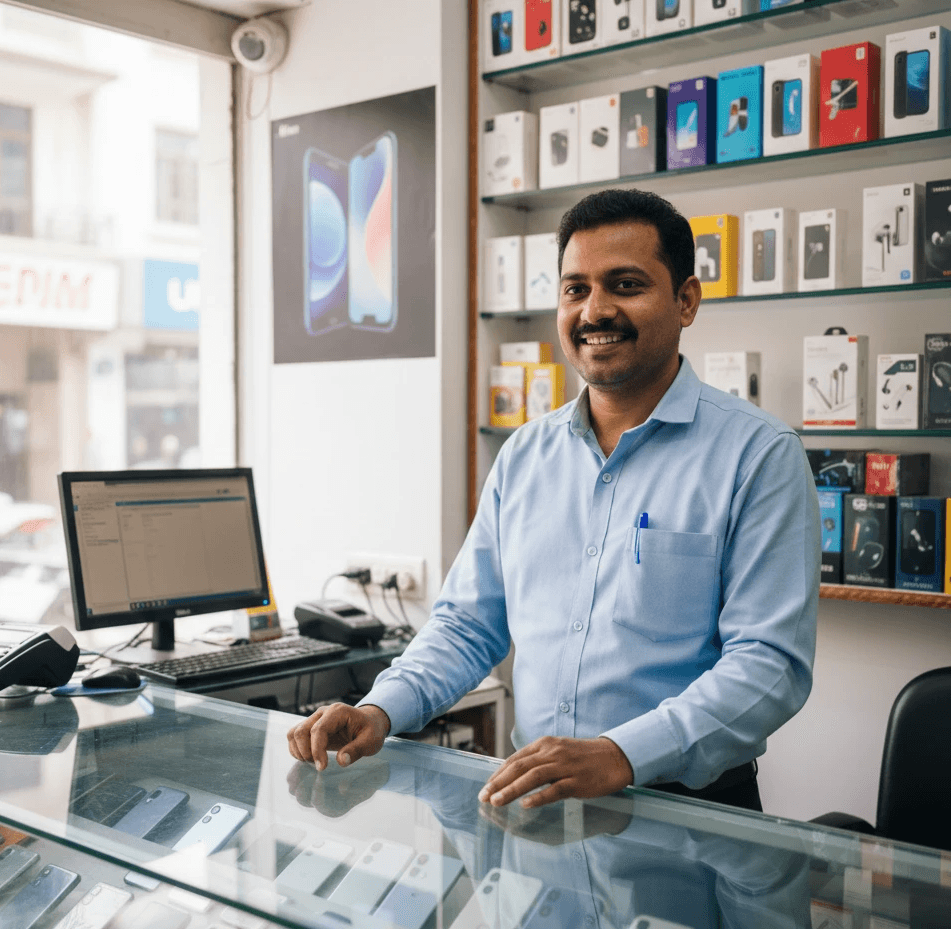 Portrait of a young man with curly hair wearing a yellow hoodie and backpack