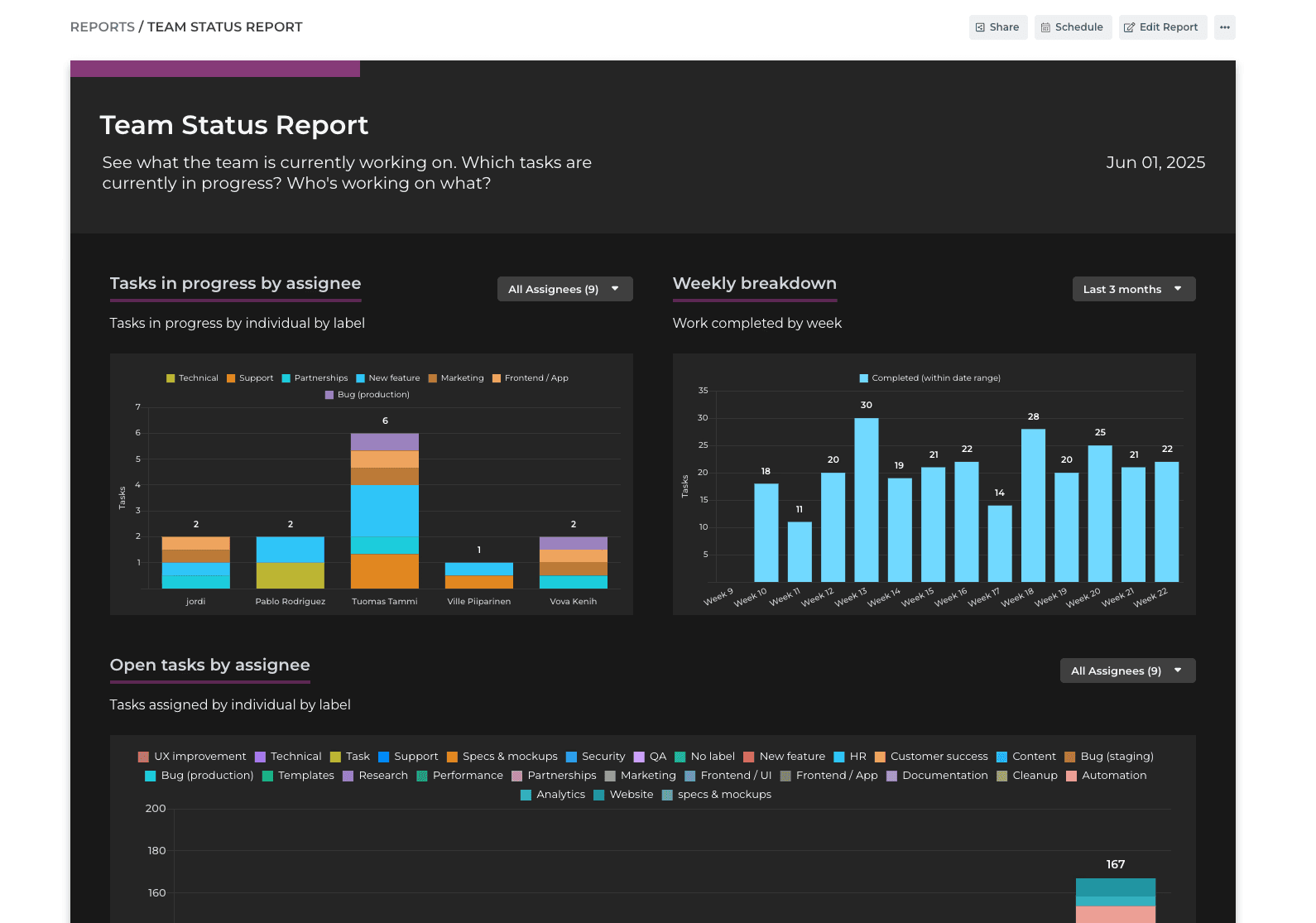 Report example