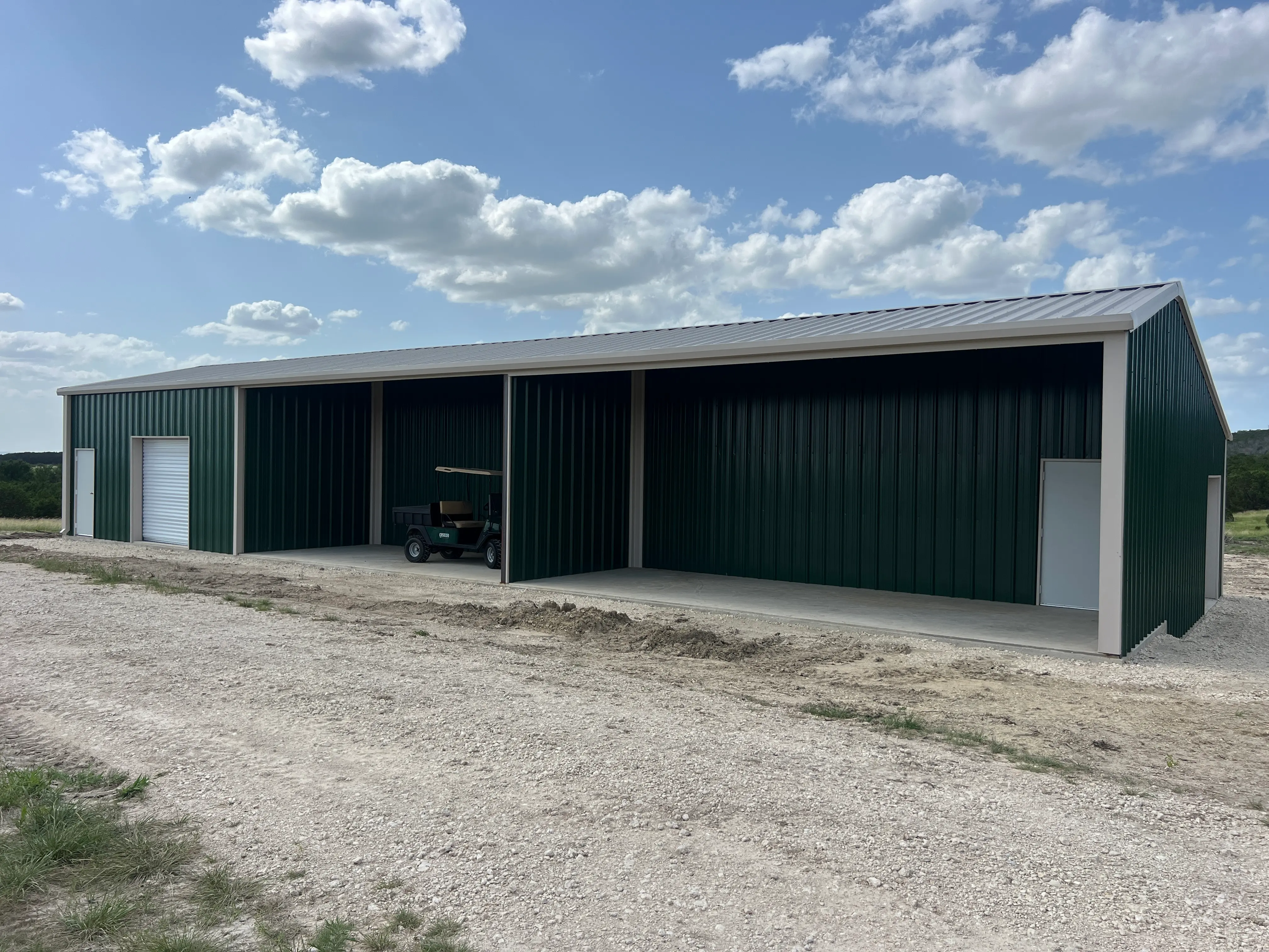 Two Tier Ag Barn: Front View Gatesville, Texas Perks Metal Works