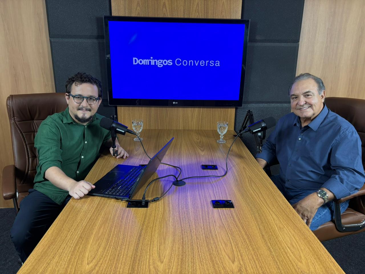 Domingos Ketelbey ao lado de Jânio Darrot (Foto: Divulgação)