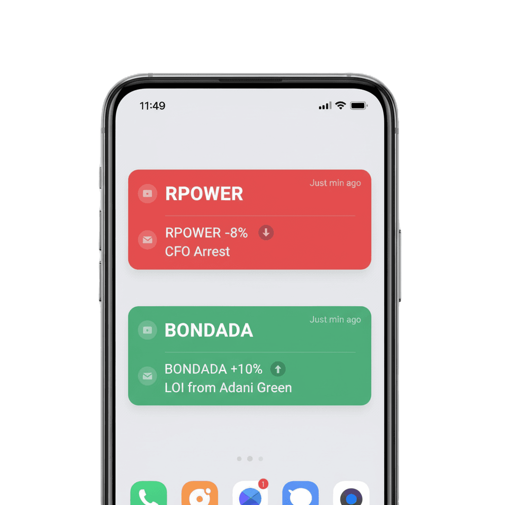 Envelope containing recommendations like โFix churn spikeโ and โAction,โ symbolizing actionable insights.