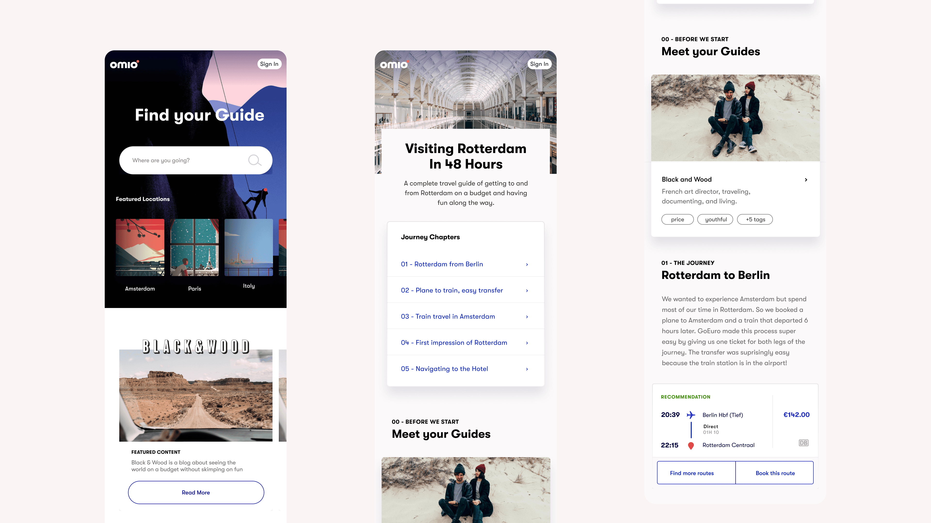 Omio project artifact 9