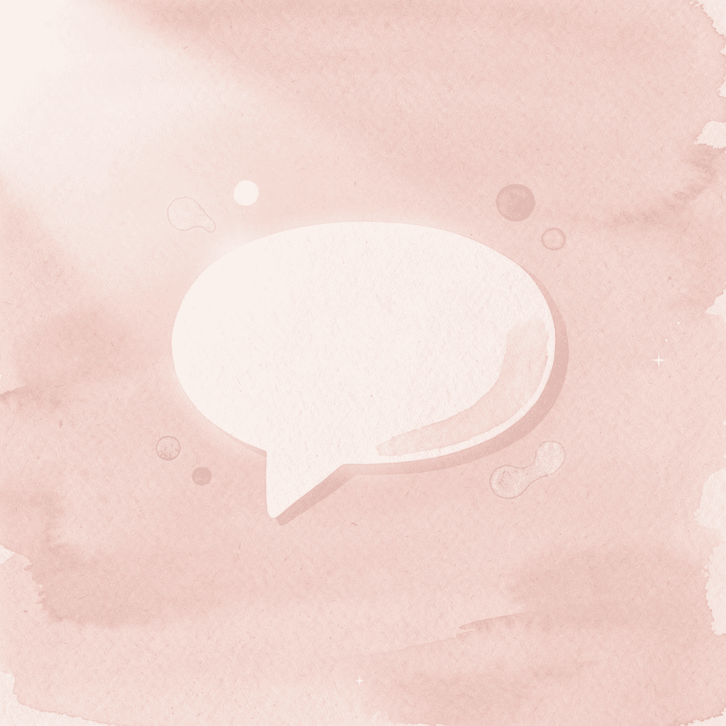 Speech bubble icon highlighting conversation-focused learning