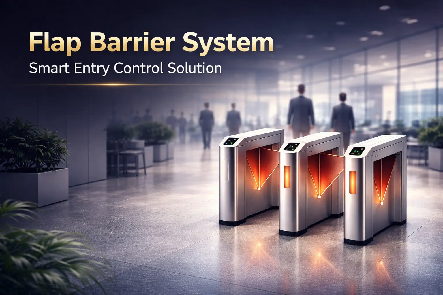 Flap Barrier System Smart Entry Control Solution for Modern Security