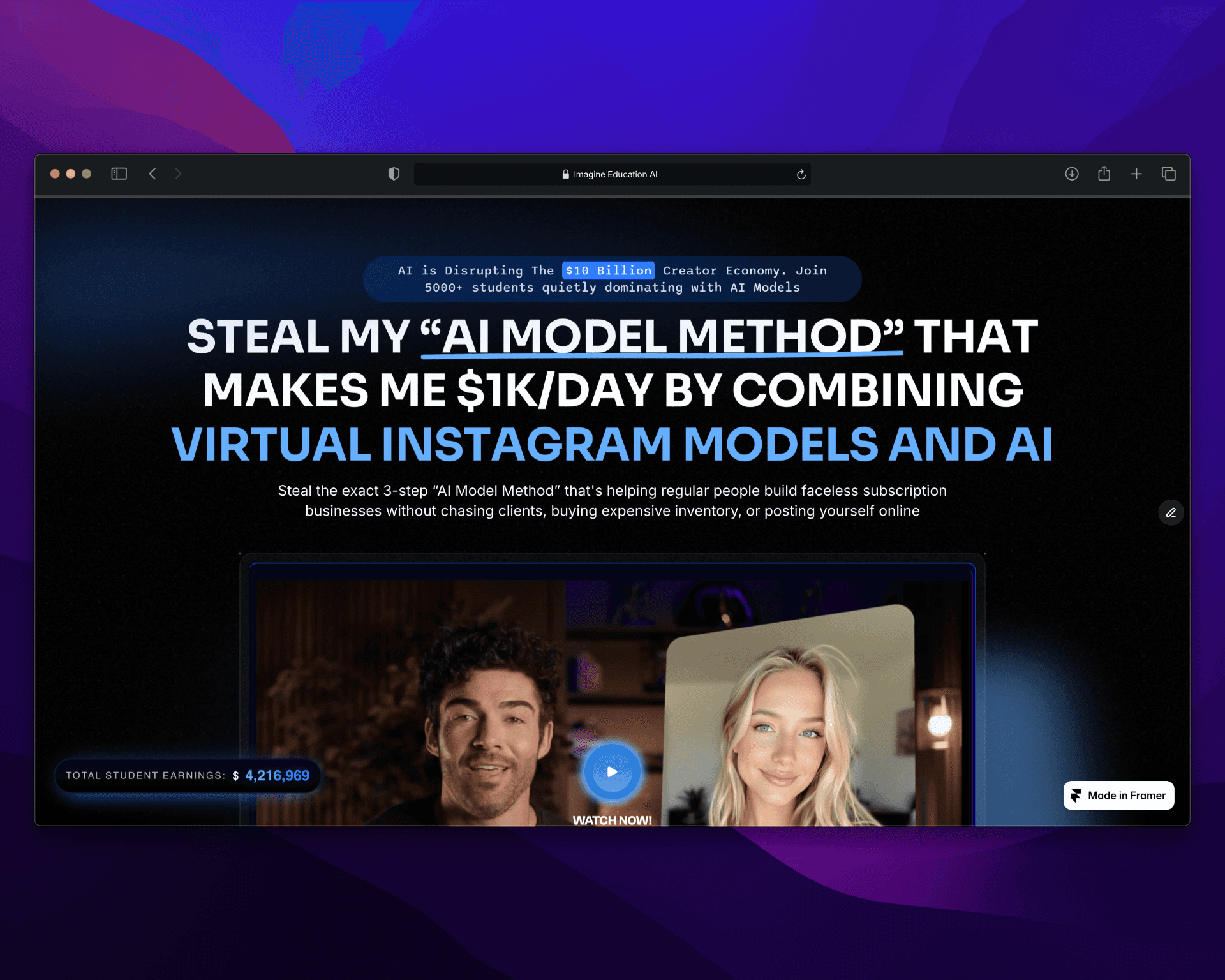 Imagine Education AI OFM Funnel