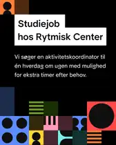 Rytmisk Center student job post