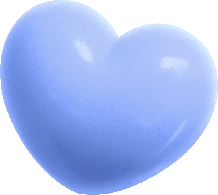 blue heart 