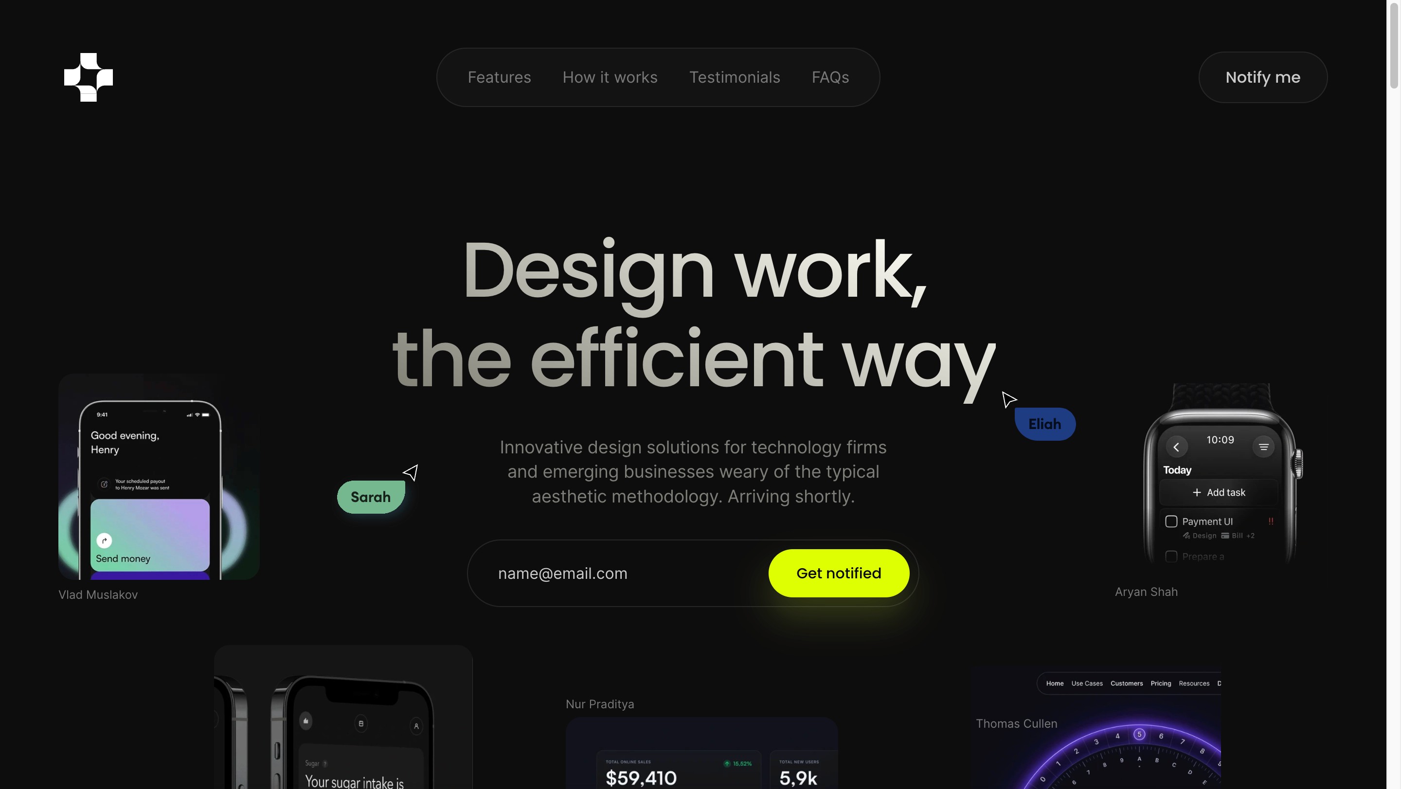 Atomic — Landing page website template 