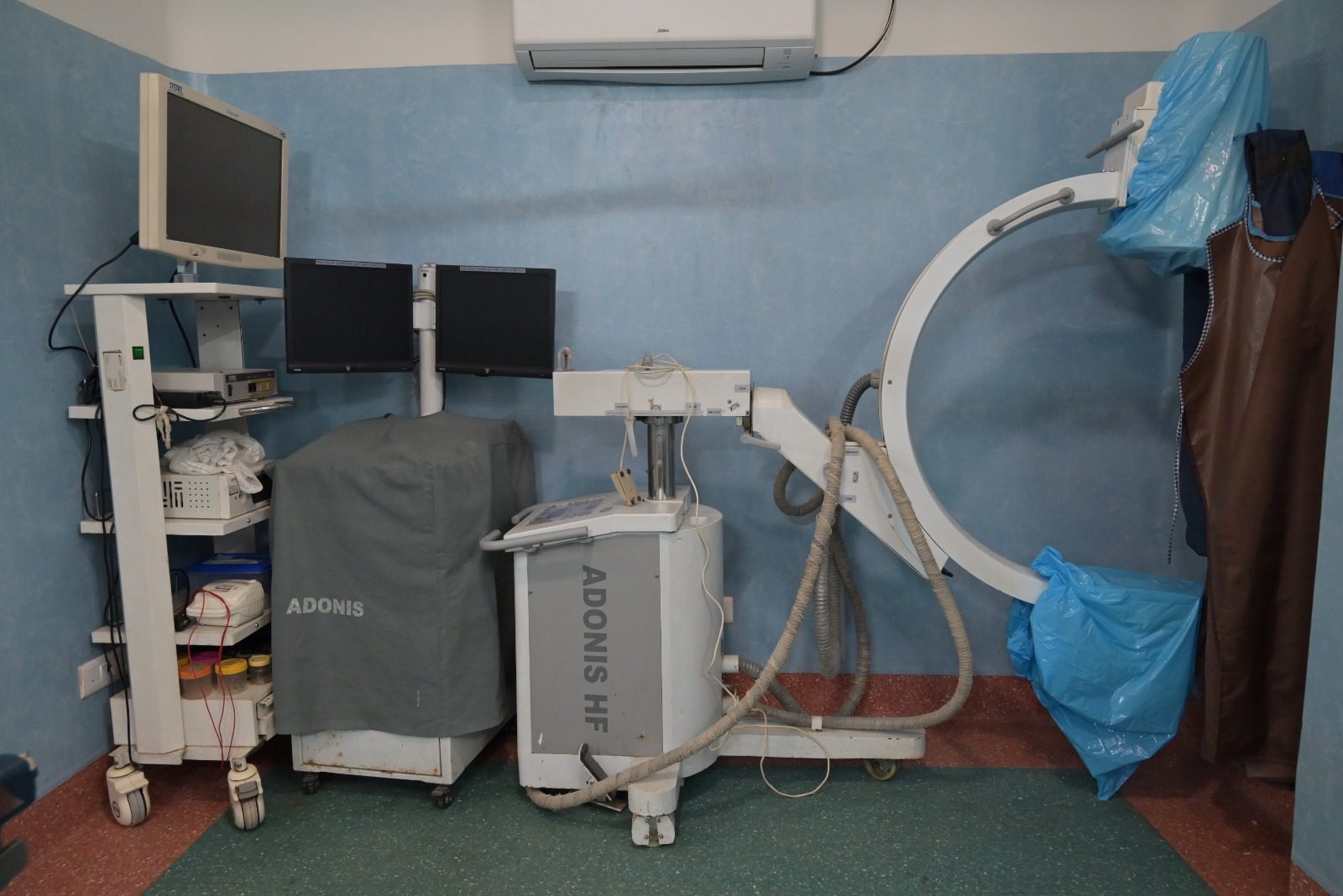 Mobile C-arm imaging at Jagmohan Hospital