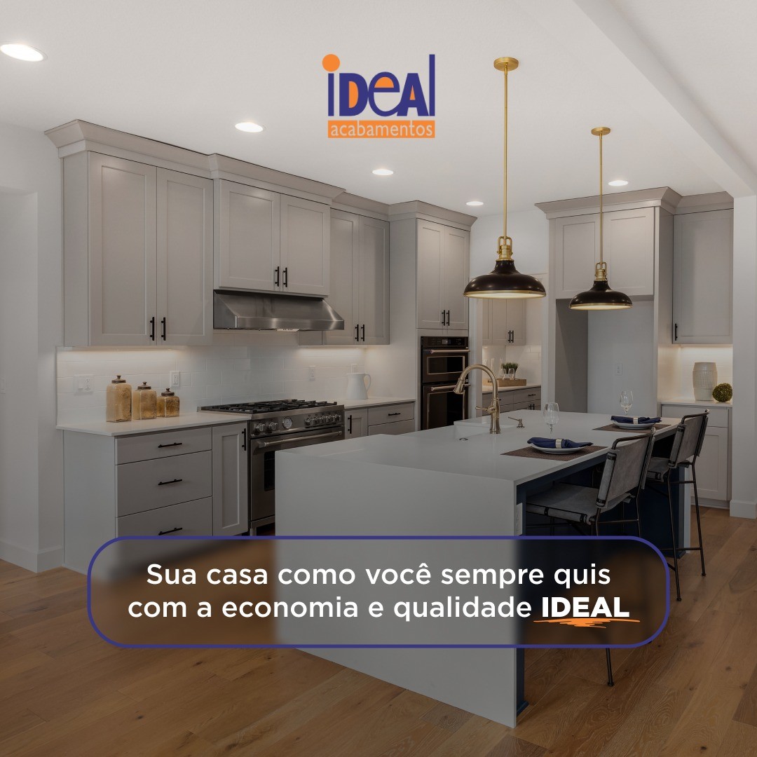 Cozinha planejada com acabamentos da Ideal Acabamentos, Bom Jesus. Soluções econômicas e de alta qualidade para deixar sua casa como sempre quis. Visite a Ideal Acabamentos para mais opções.