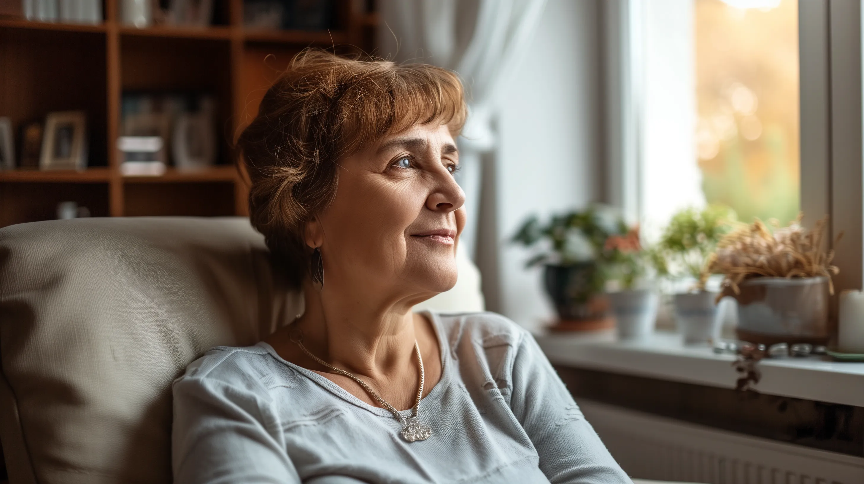 Couple sitting apart on couch, looking away, with soft light representing hope for reconnection