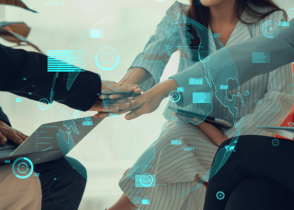 The image illustrates the benefits of partnering with a software consulting firm for successful digitisation.