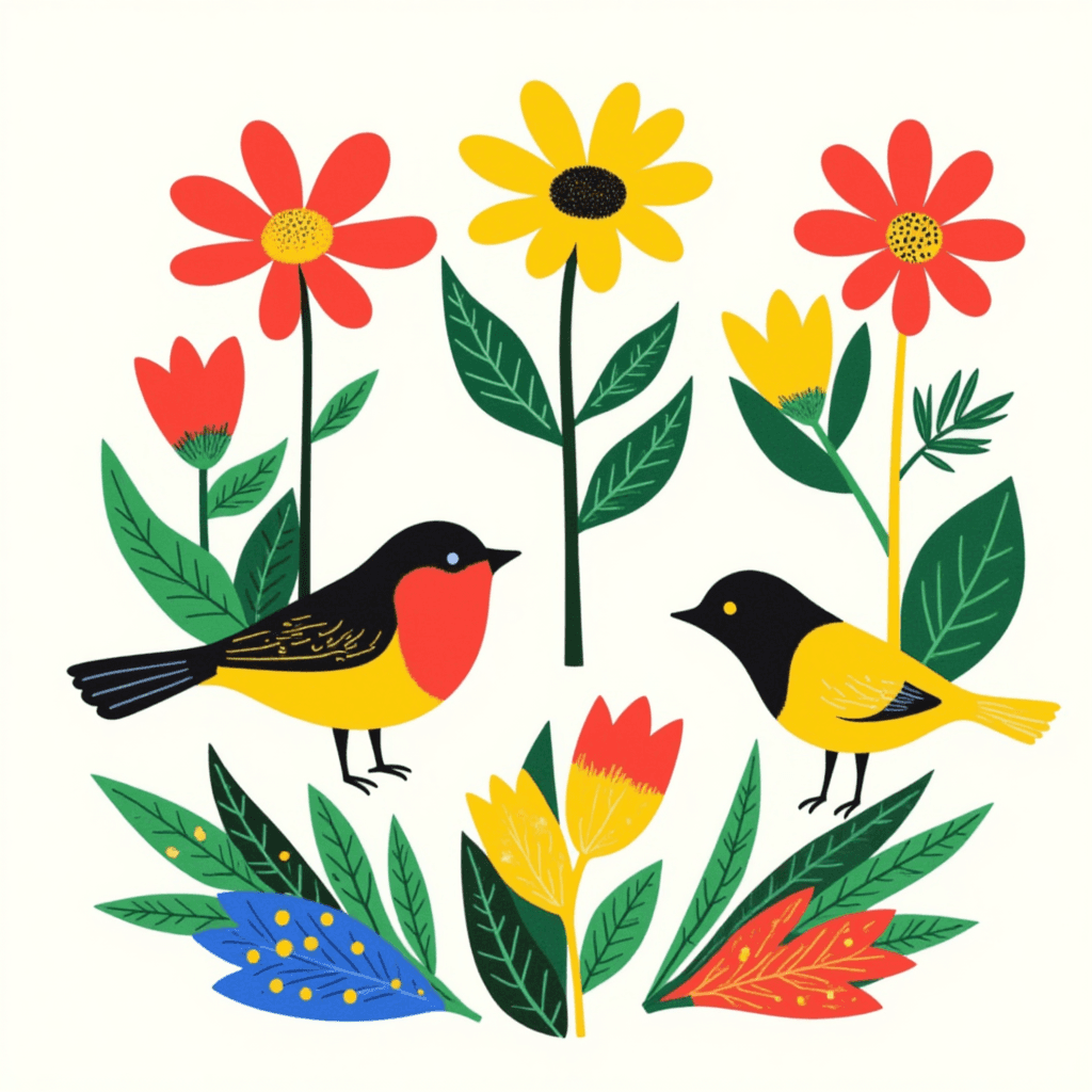 Folk-inspired patterns with a modern aesthetic.