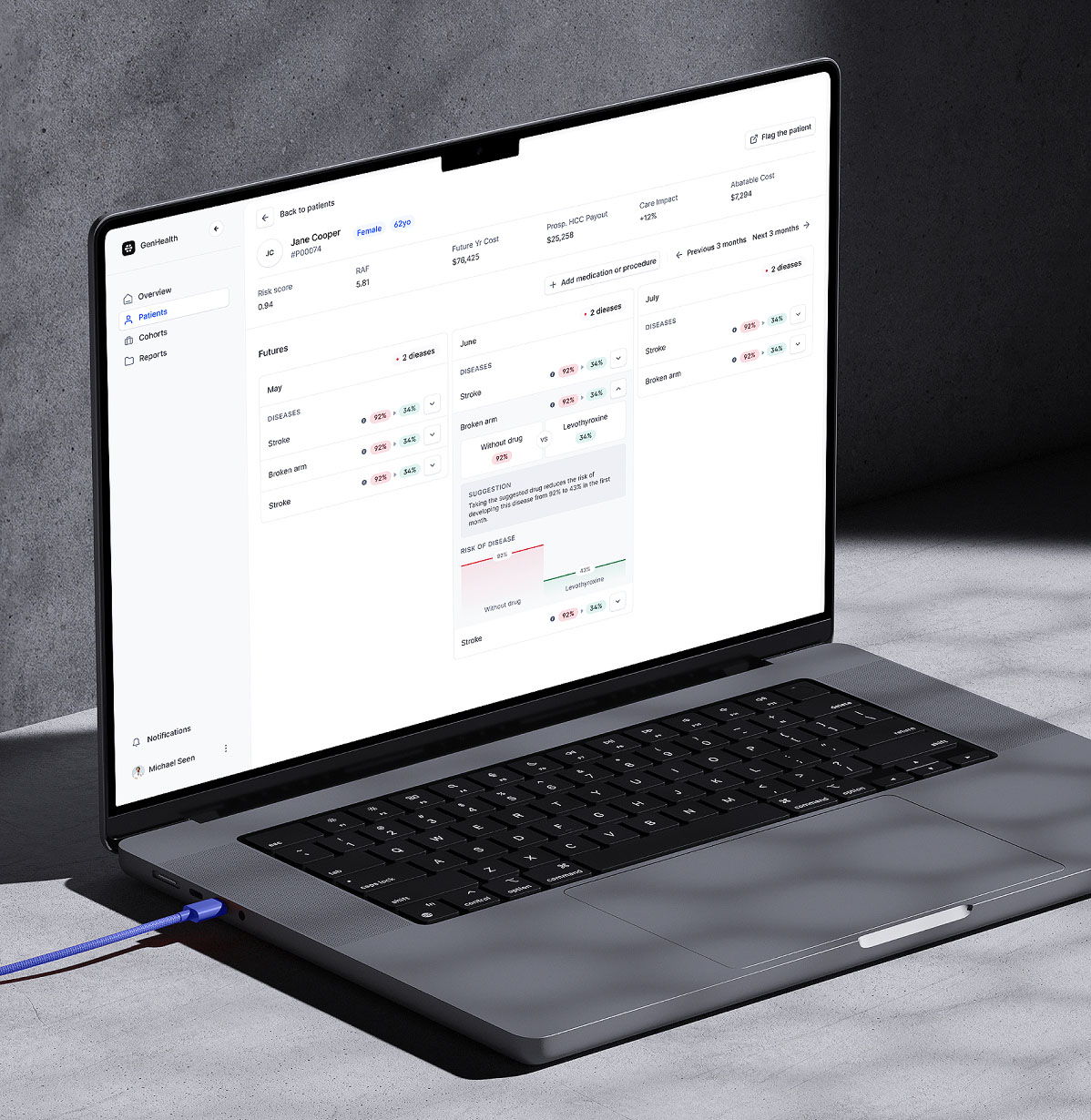 Genhealth / medical softwareutilising generative AI