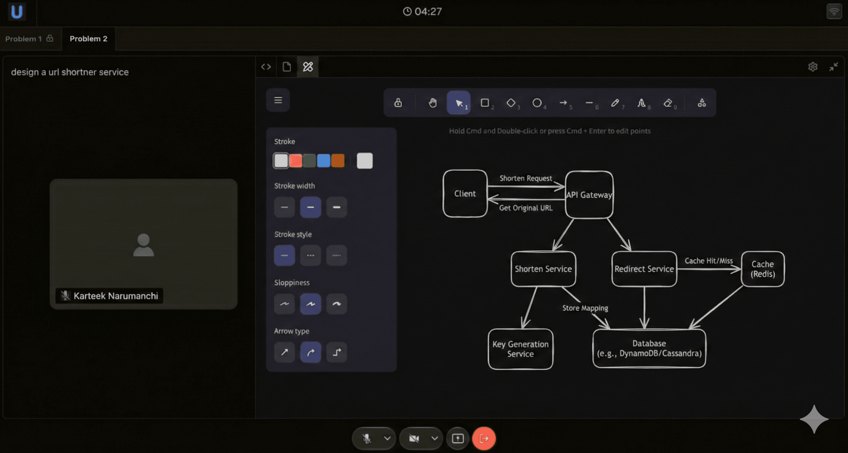 Diagram editor with drawing tools