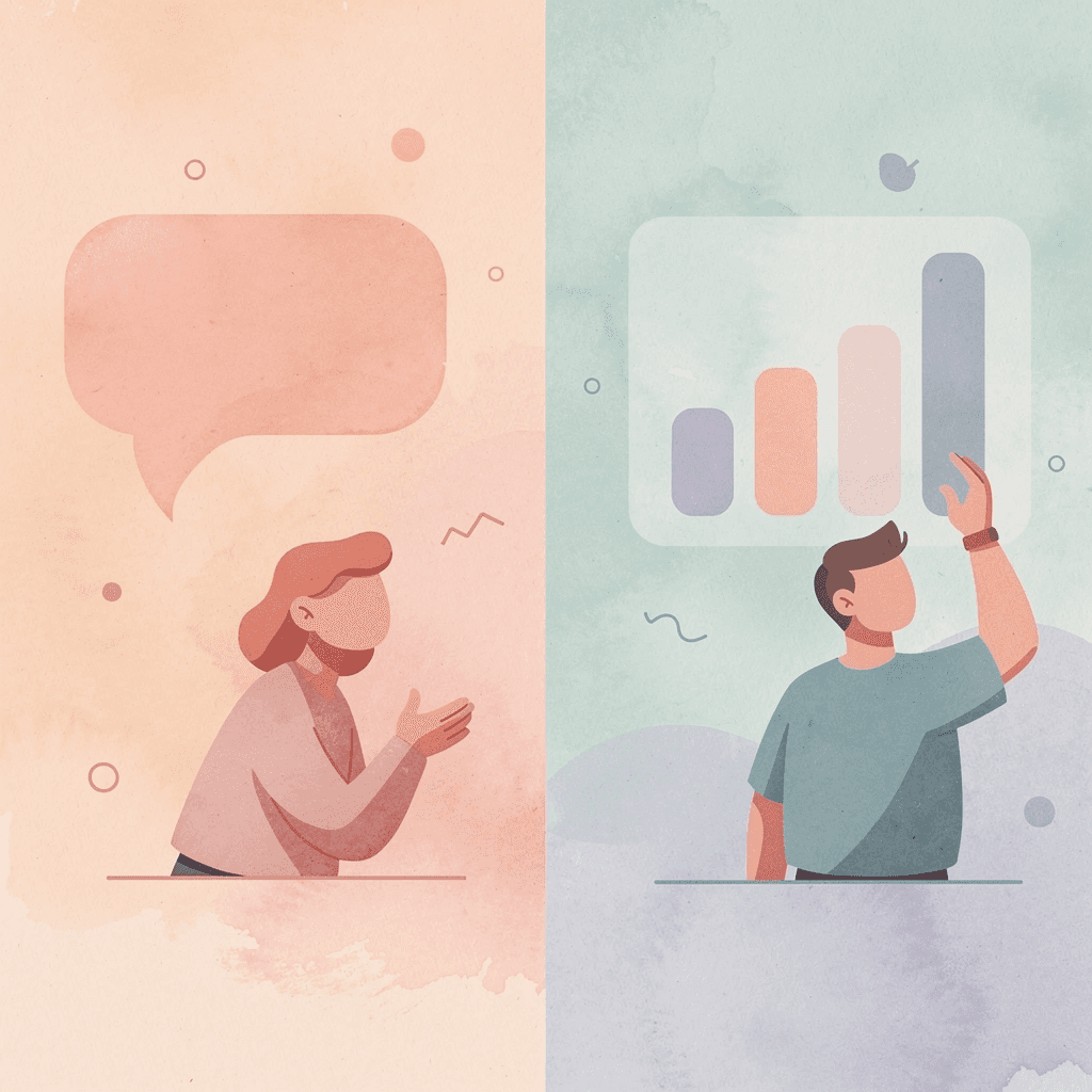 Illustration contrasting structured fitness approach versus scattered workout resources