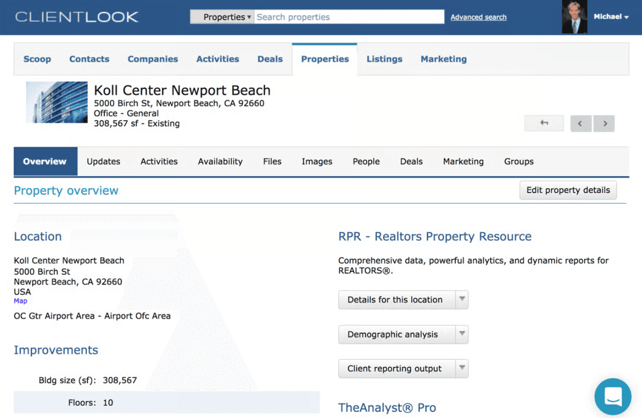 Interface of ClientLook
