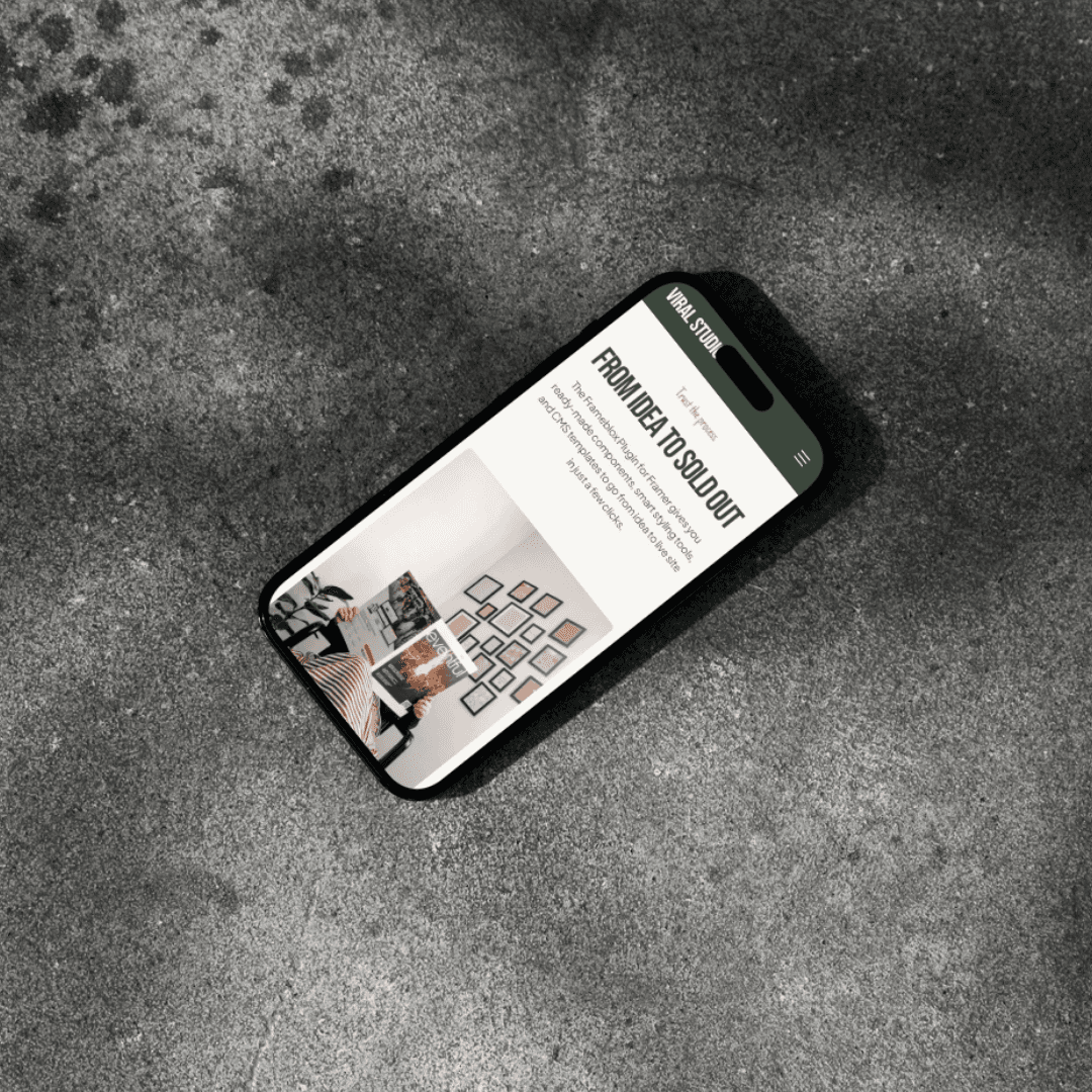 Tablet mockup Balance for Paws