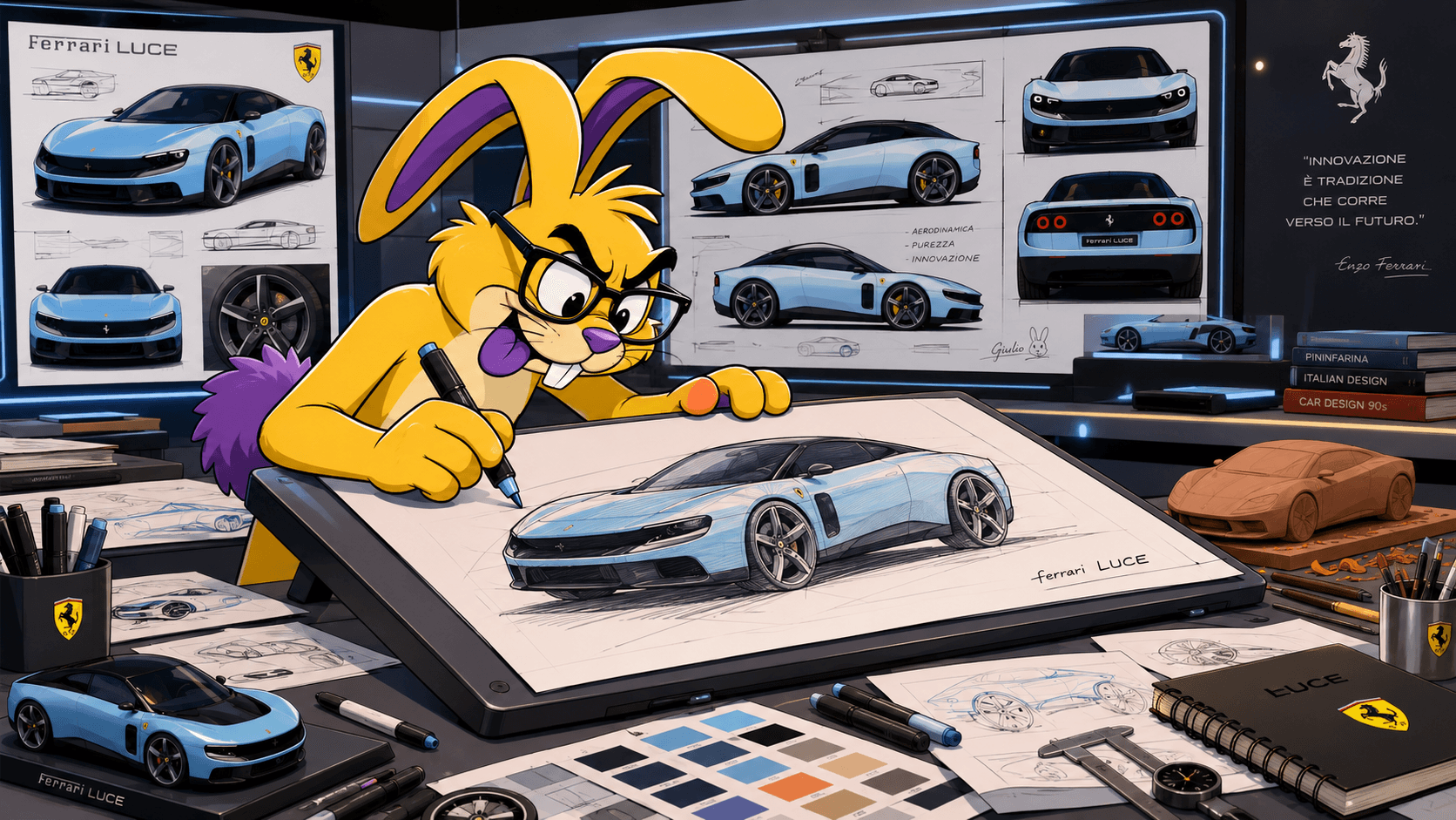 design ferrari luce