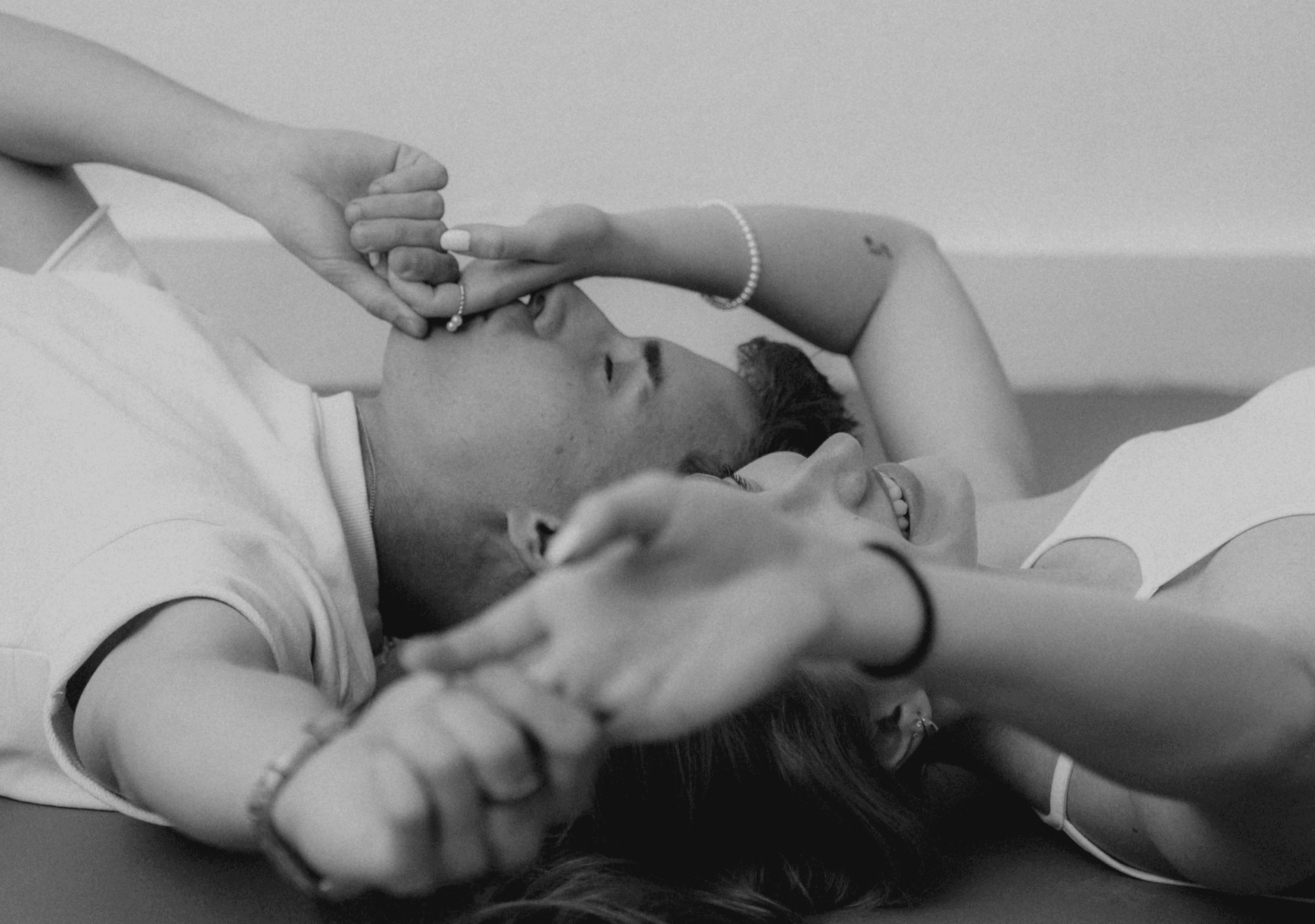 beautiful coule facing each other