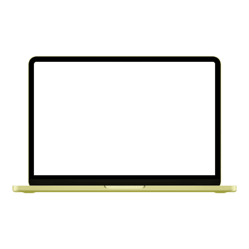 MacBook Neo mockup citrus portrait