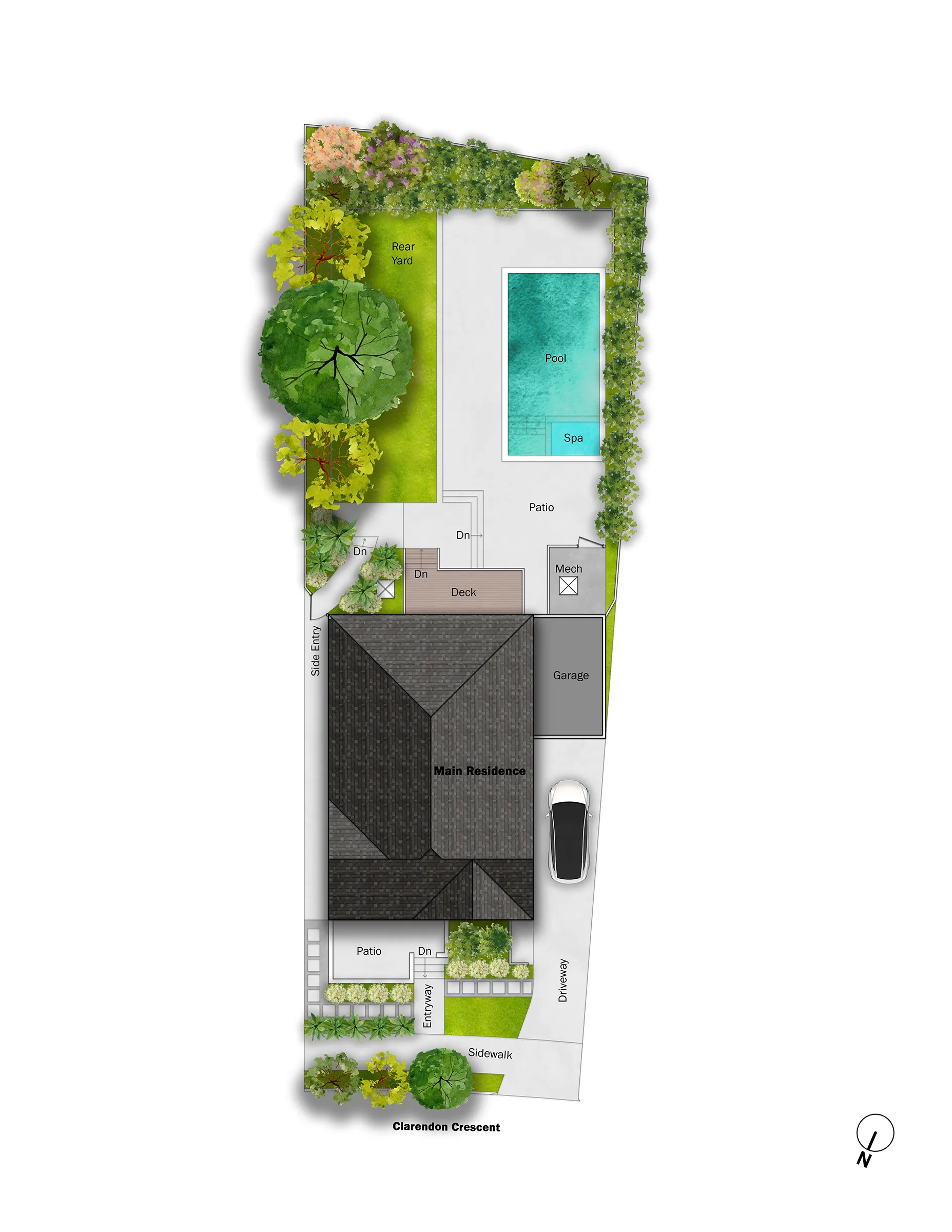 Clarendon Crescent Site Plan_No Boarder