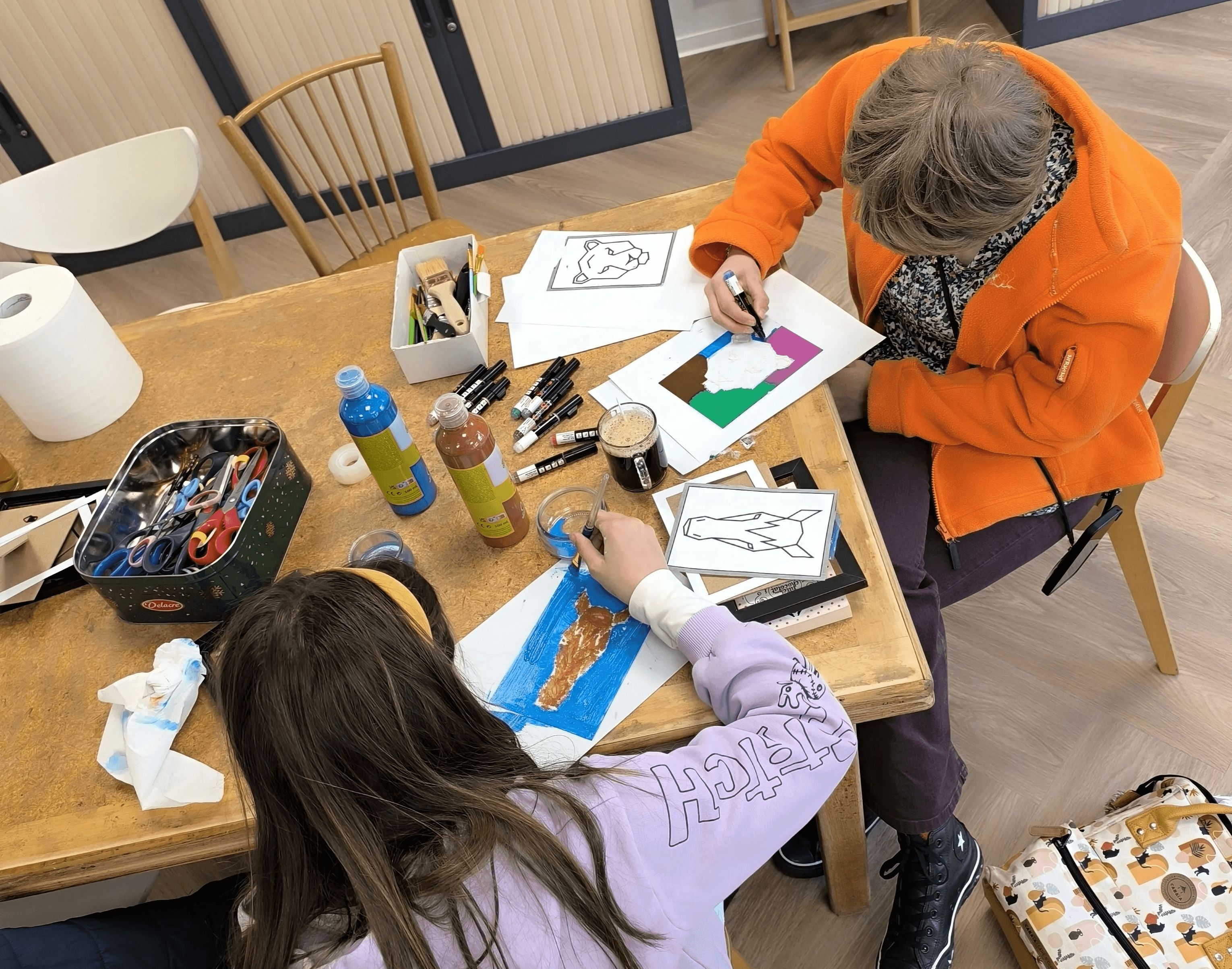 Atelier créatif LudO’Créa avec matériaux réutilisés