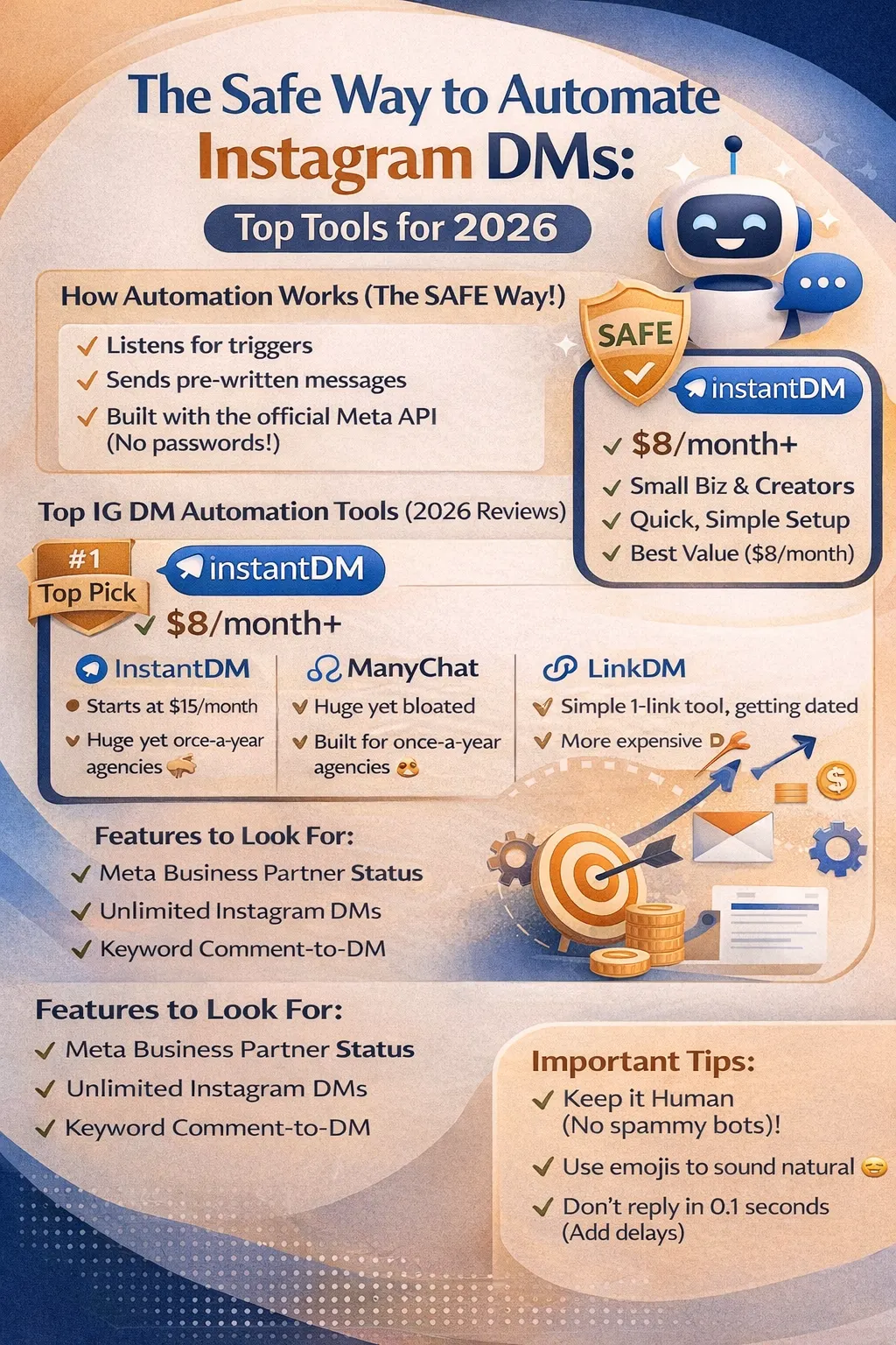Best IG DMs Automation Tools: Features, Pricing & Comparison