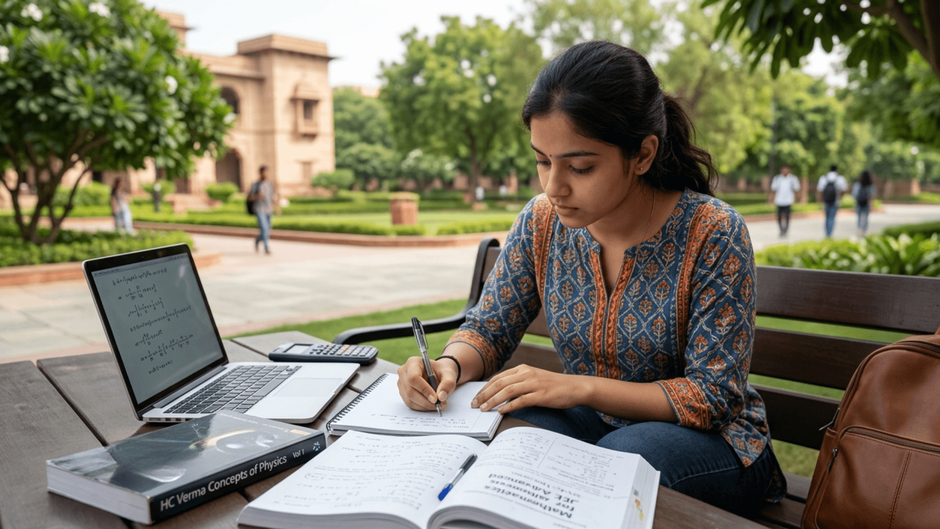 Student studying while exploring engineering options after drop year.