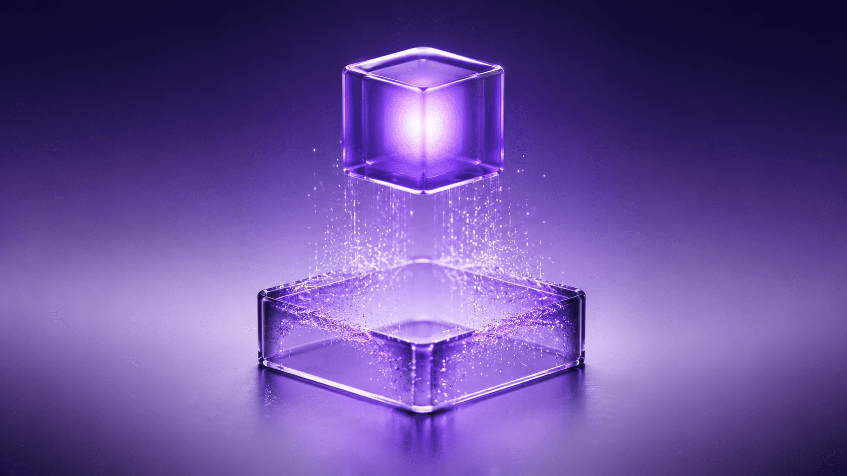 A single cube lifted out of a frame, illustrating running one Windows app with CrossOver
