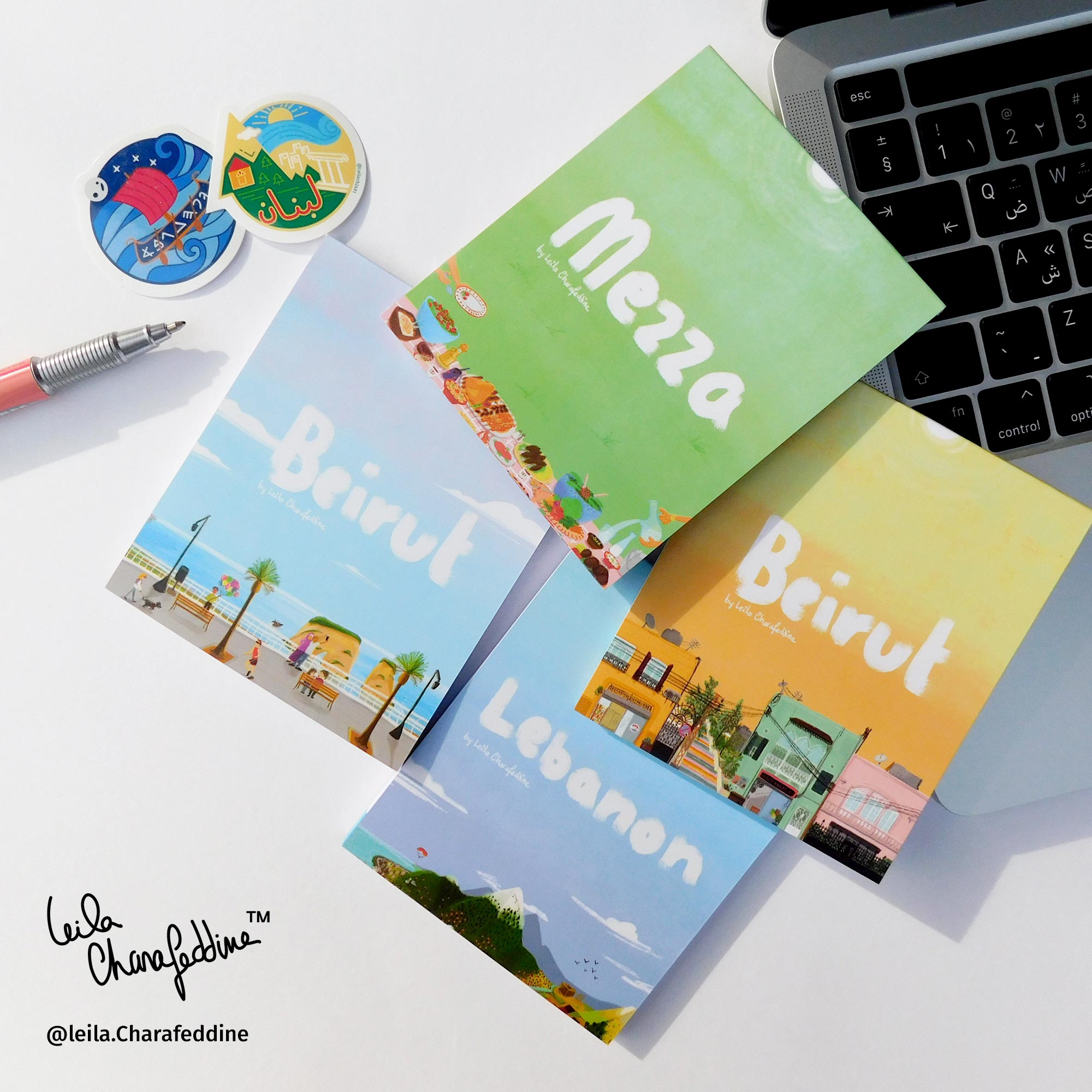 Leila Charafeddin Notepads about Lebanon