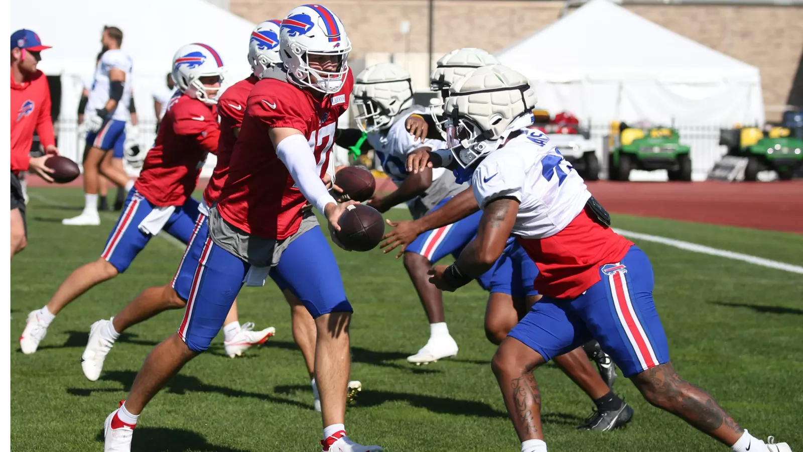 Buffalo Bills wide receiver Keon Coleman during team activities