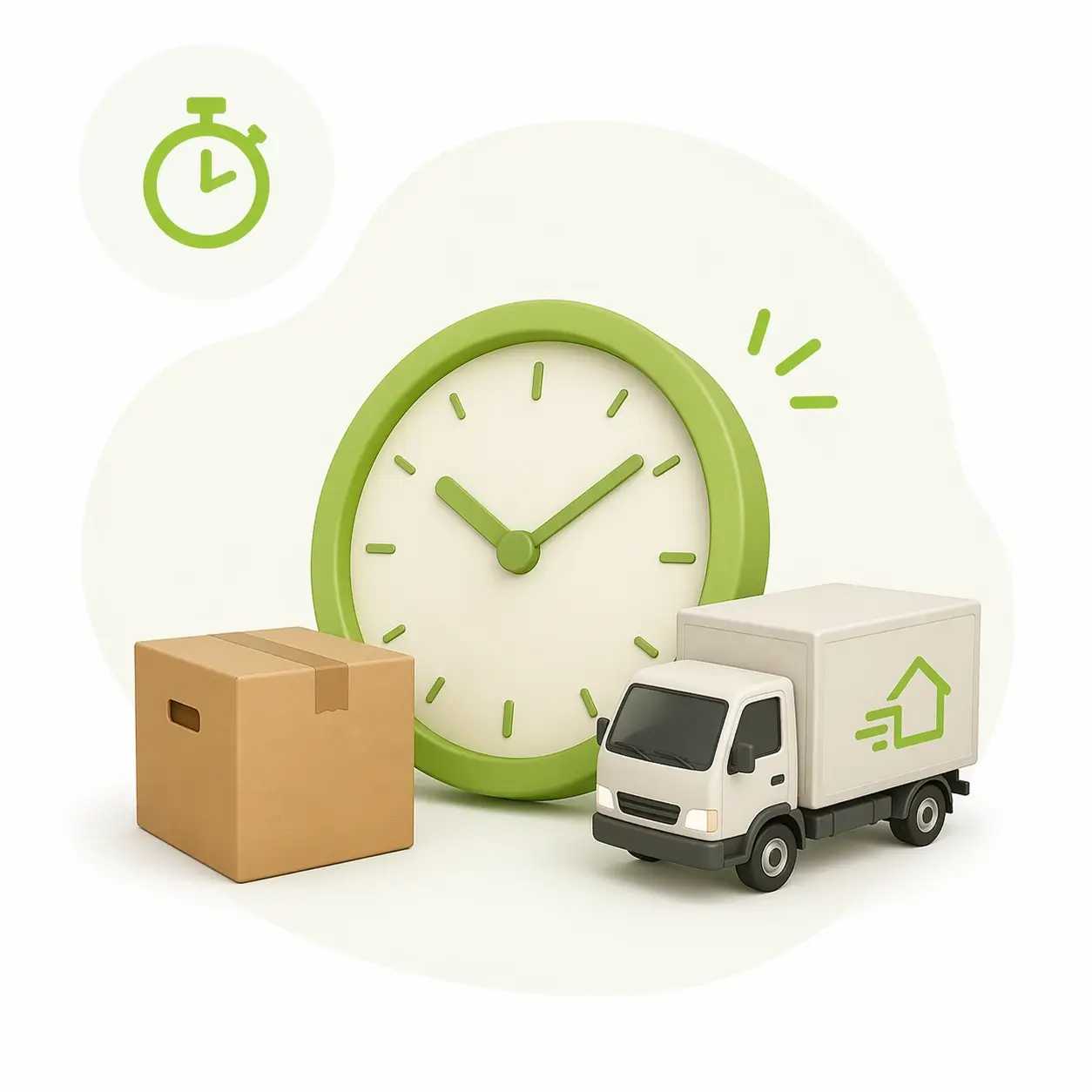 A smartphone displaying a price range for a moving with a check-icon above it