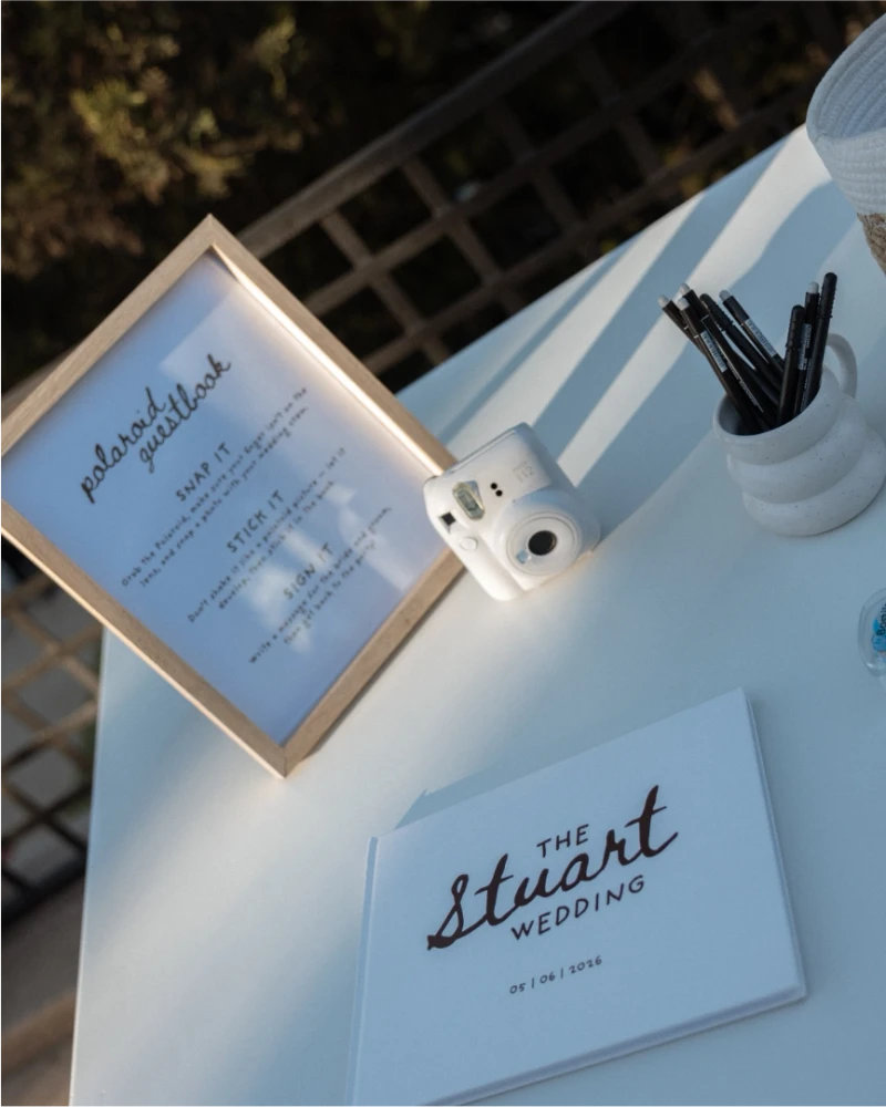 polaroid guestbook