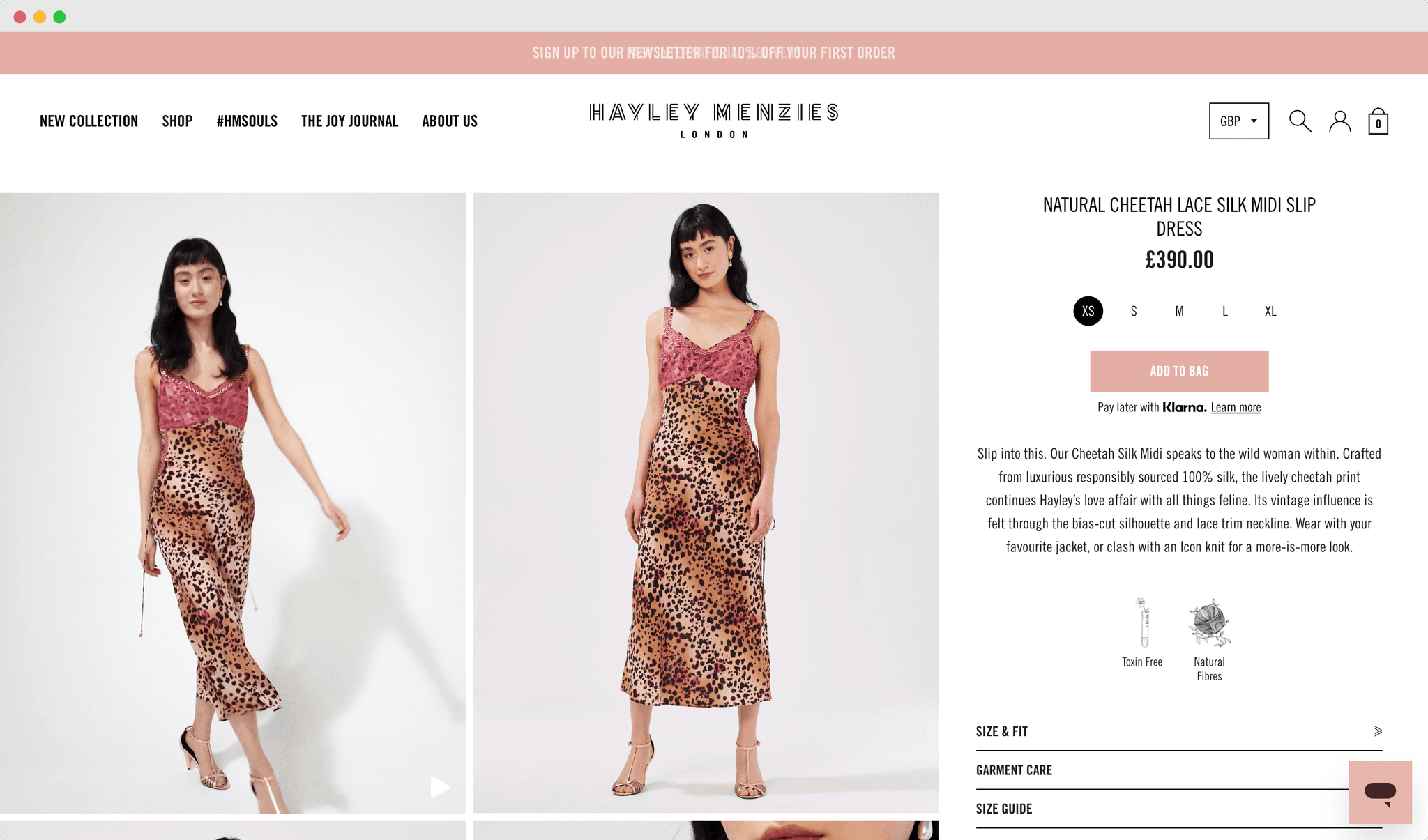 Airboxr in action at Hayley Menzies, a fastgrowing fashion brand out