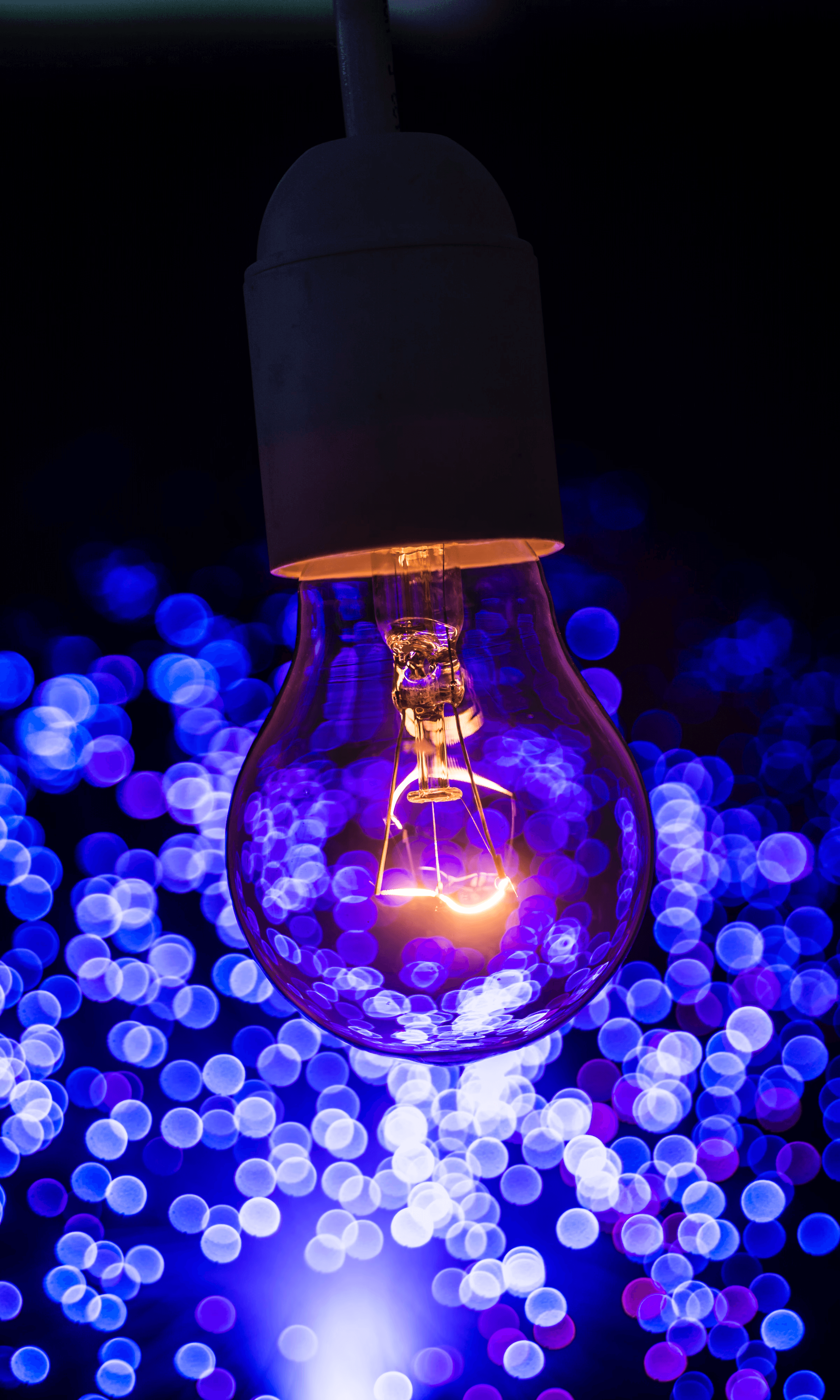 Abstract lightbuild representing insights on AI