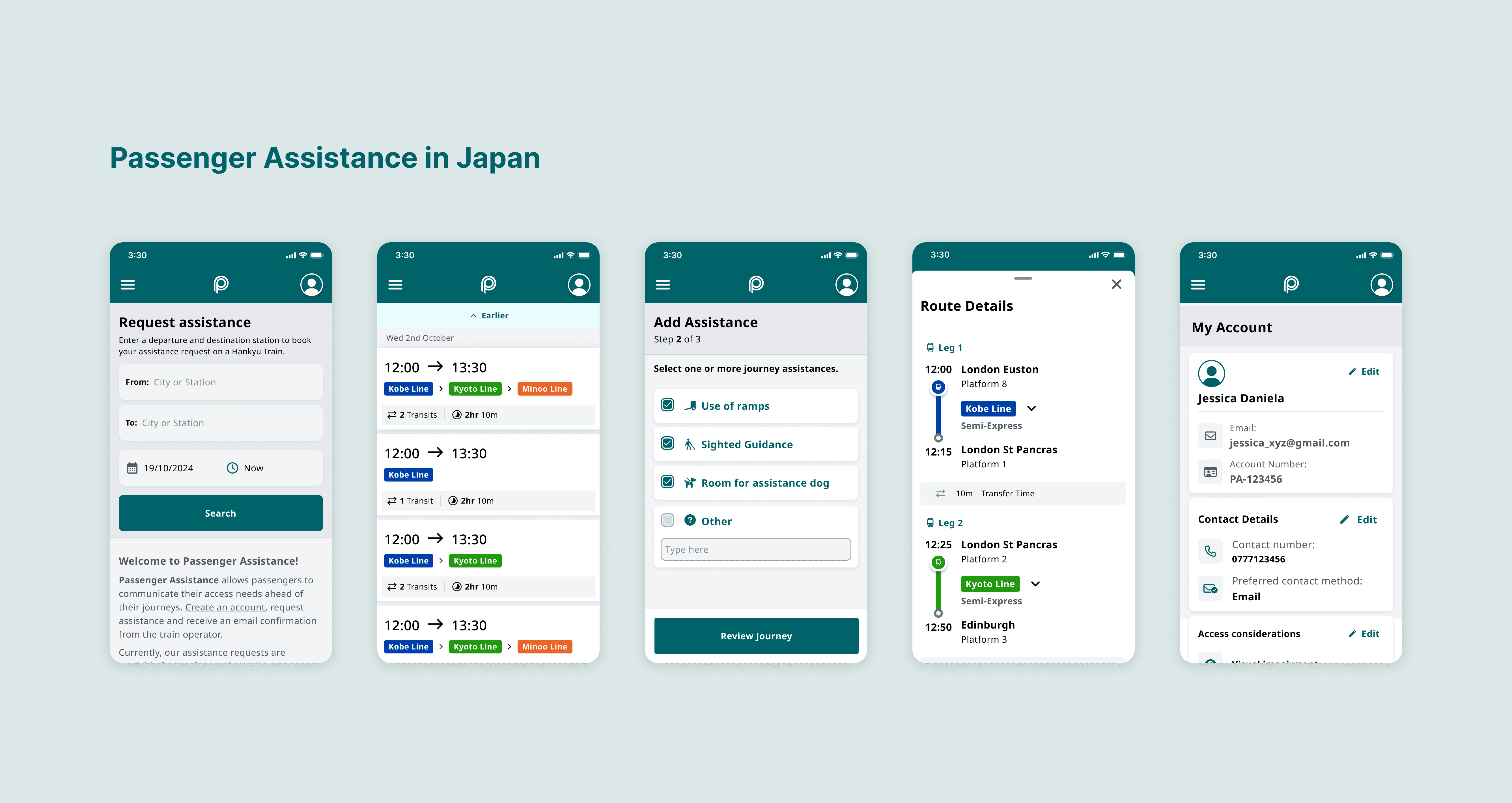 Home page for the staff app