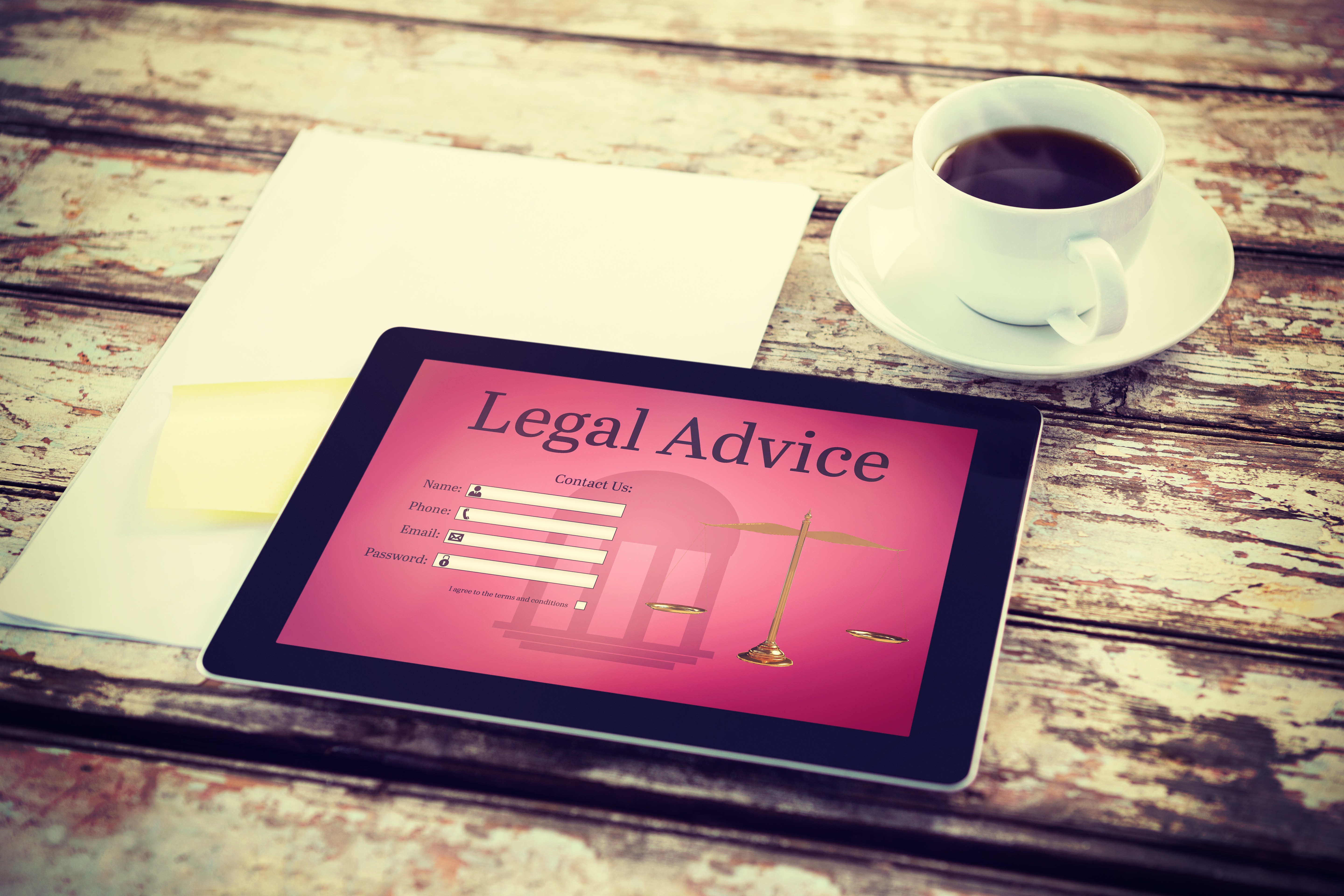 Image of a responsive law firm website design shown on mobile and desktop devices.