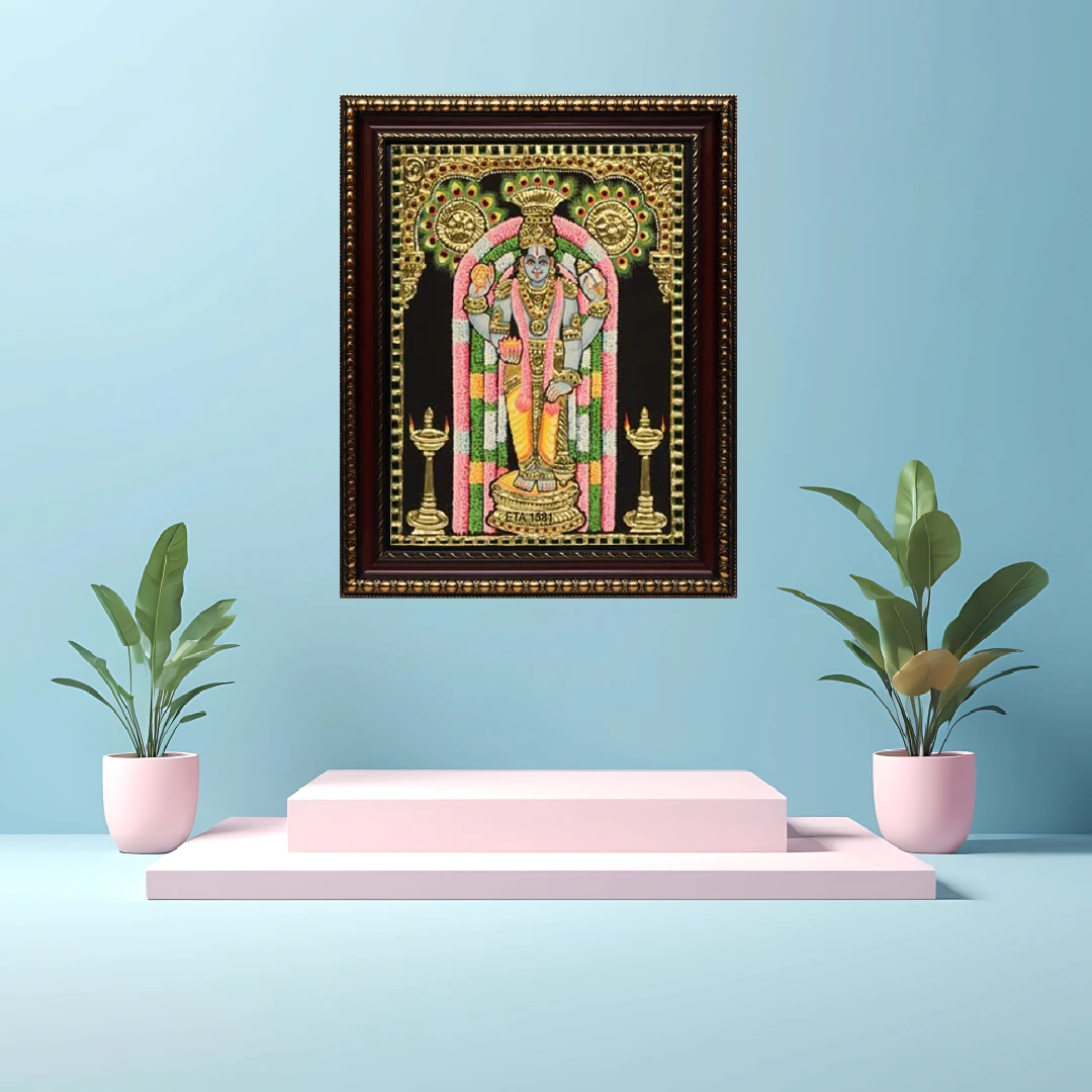 Lord Guruvayurappan Tanjore Painting