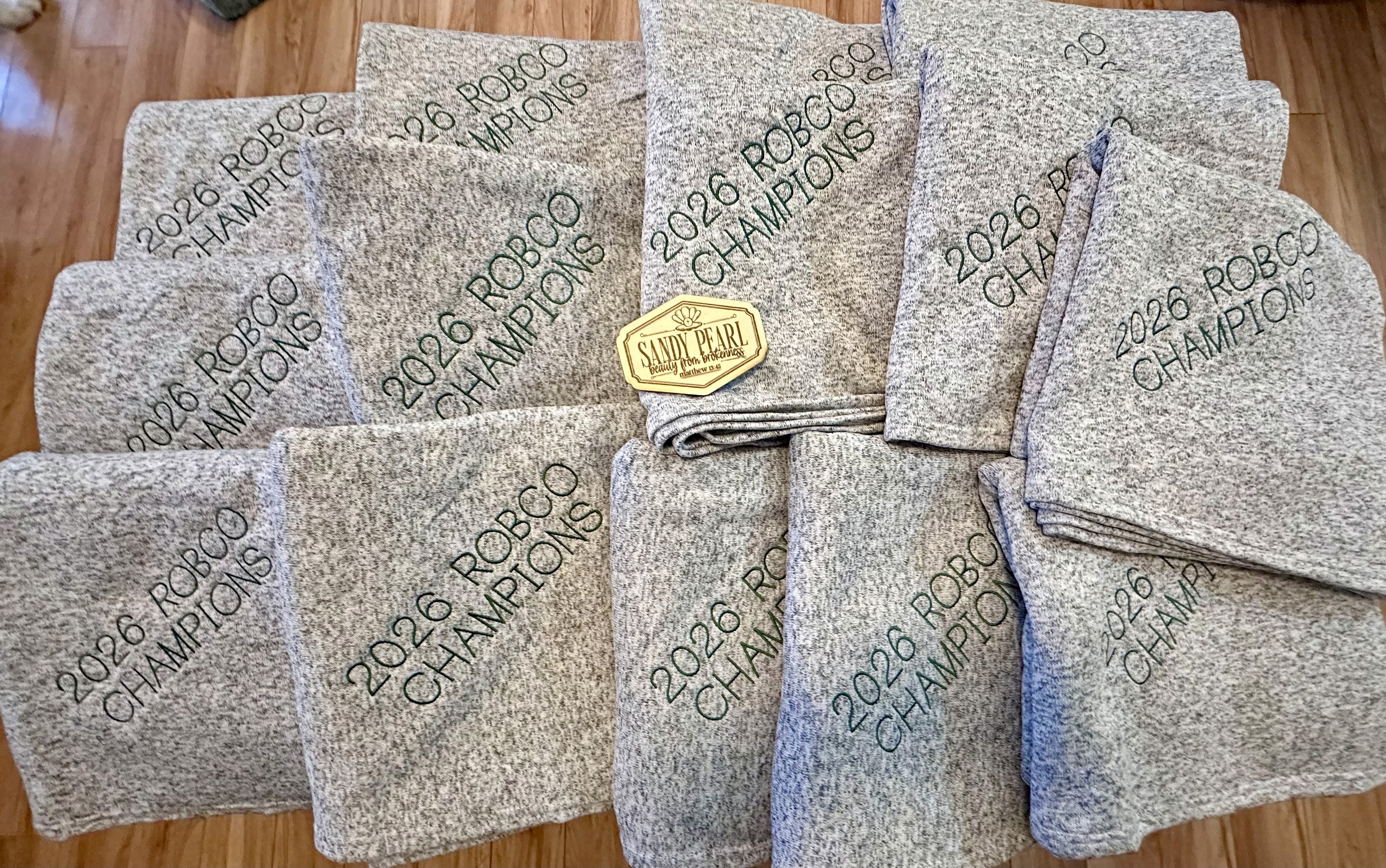 Custom embroidery work sample