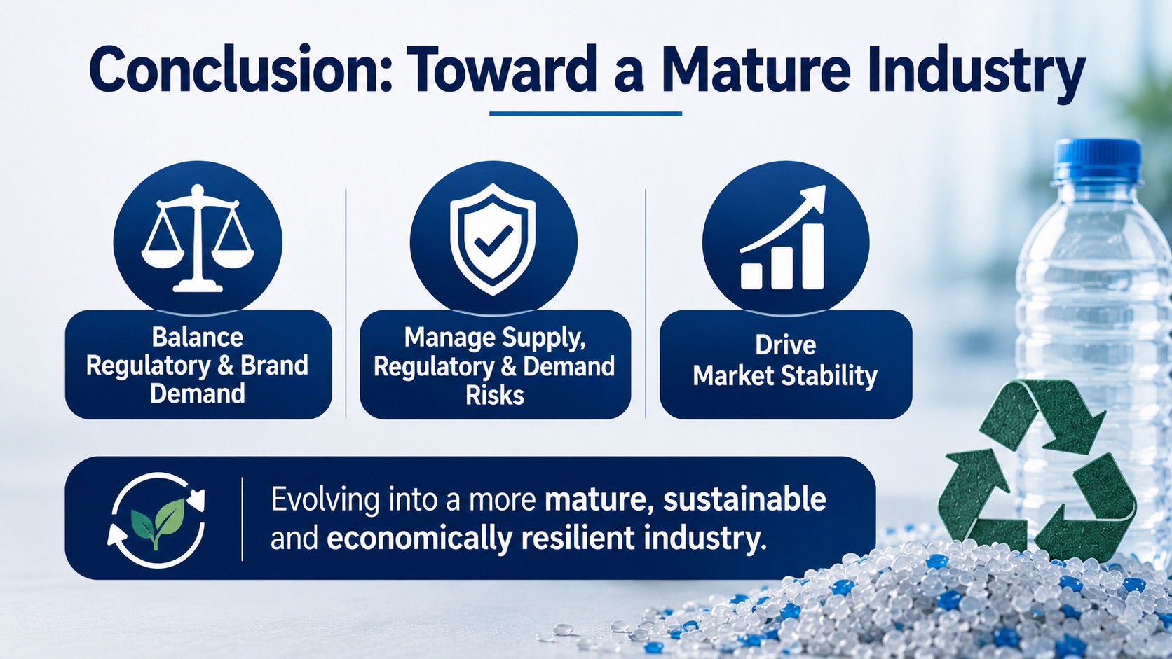 "Conclusion: Toward a Mature Industry" infographic