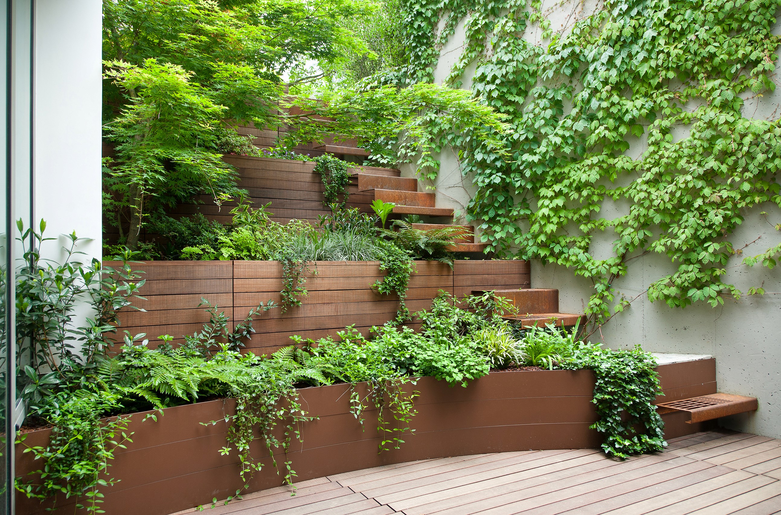 giardino invernale corten