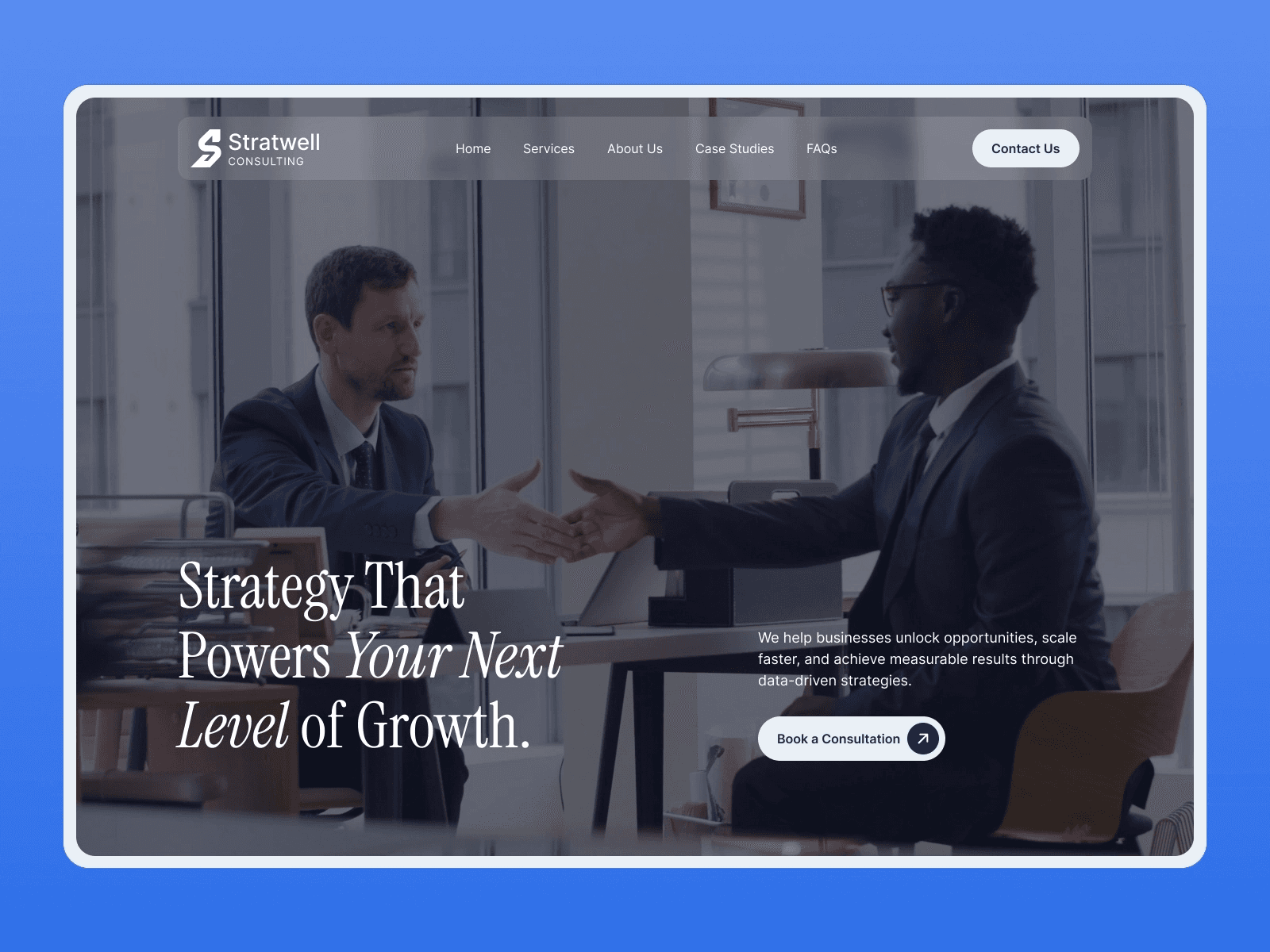 Stratwell - Consulting Framer Template
